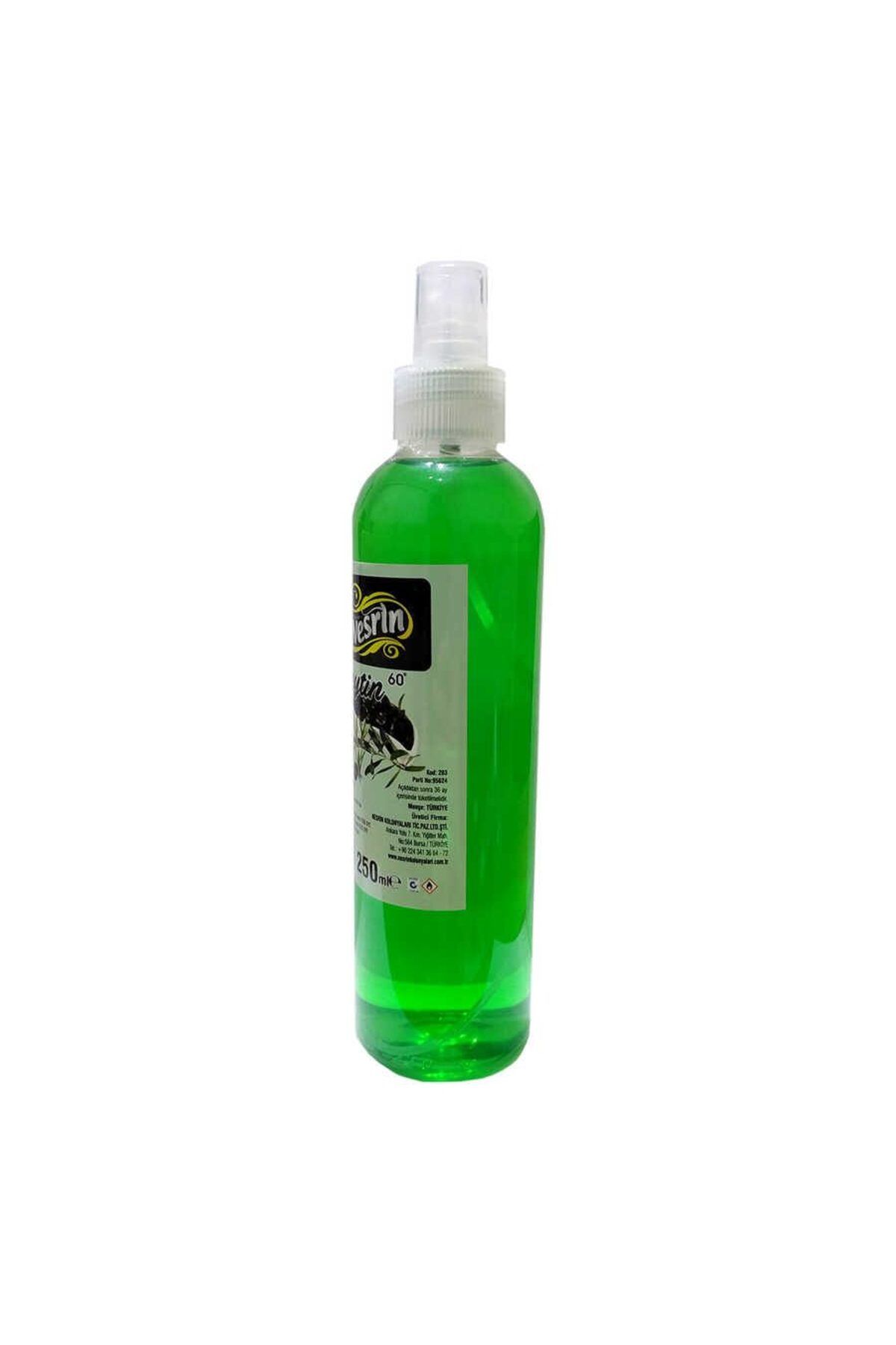 KTYRA52 Zeytin Kolonyası 60 Derece Pet Şişe Sprey 250 ML