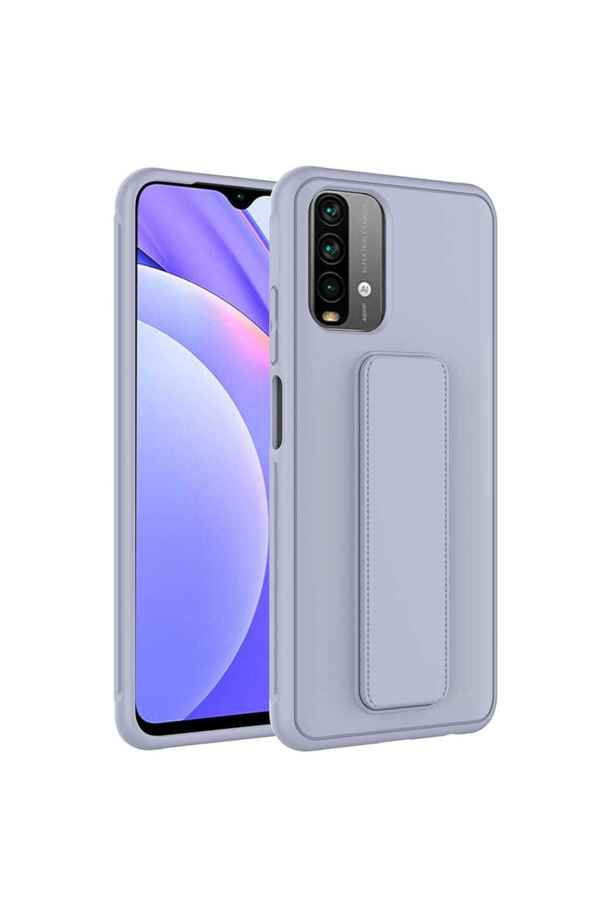 gaappy Pstand Serisi Xiaomi Redmi Note 10S Gri Kapak