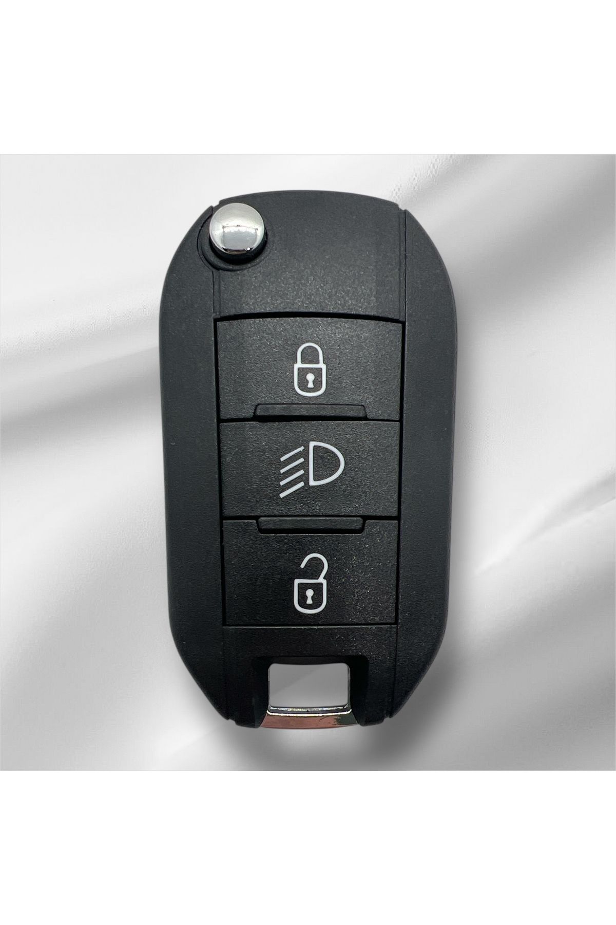 Luxe Aksesuarr Peugeot (301-308-208-508-3008-5008) ustalı Kumanda Kabı 3 Buton Farlı