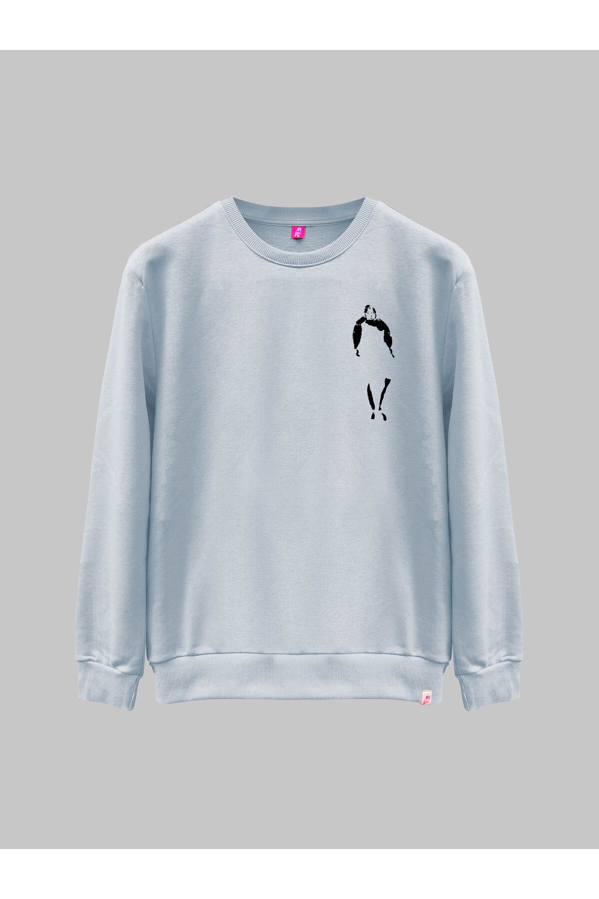 Geveze Lori Başak Arslan, Konsey Adlı Sweatshirt Boyamalı Gri unisex