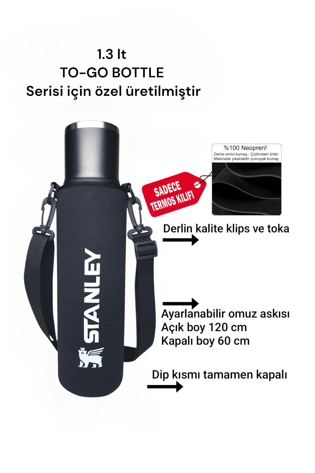 Stanley 1.3 lt TO-GO BOTTLE termos kılıfı ve Omuz Askısı