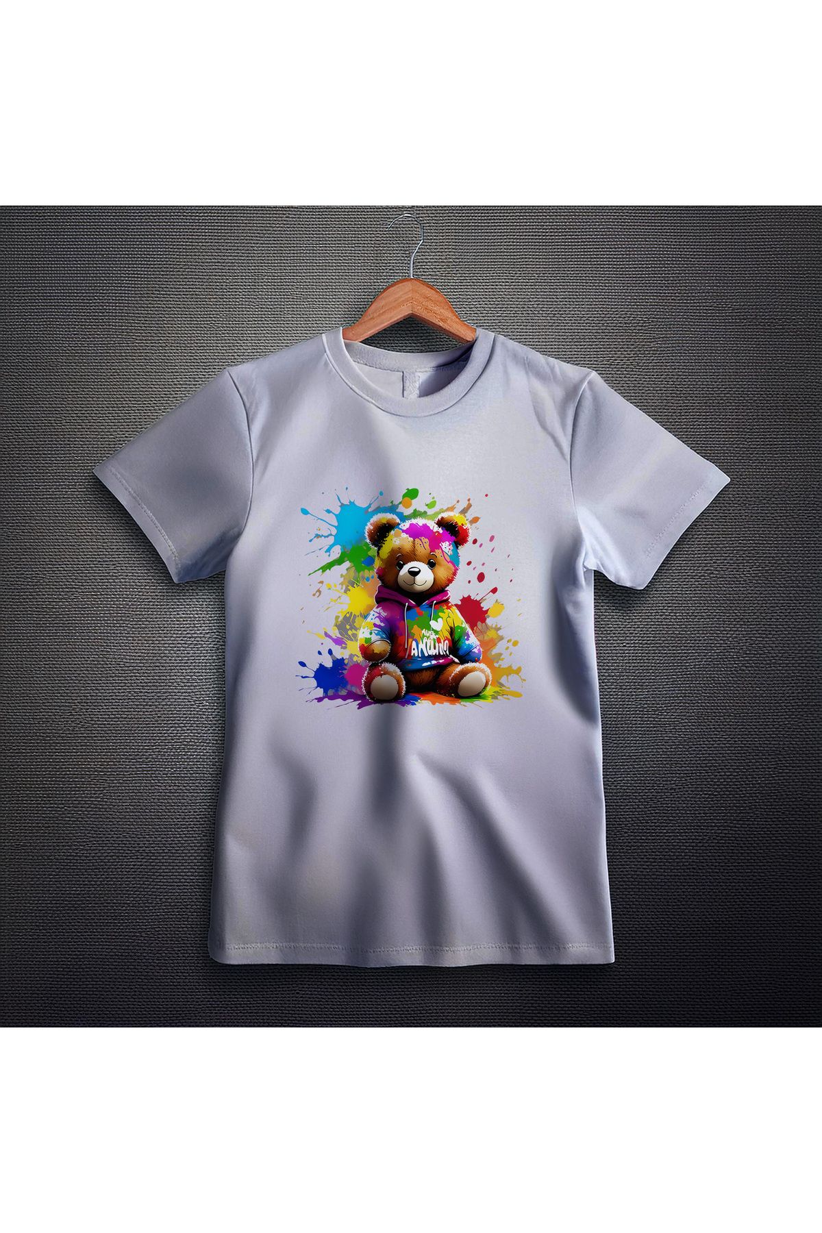 Ozzy Unisex Teddy Bear Desen 2 Dijital Baskılı Tshirt