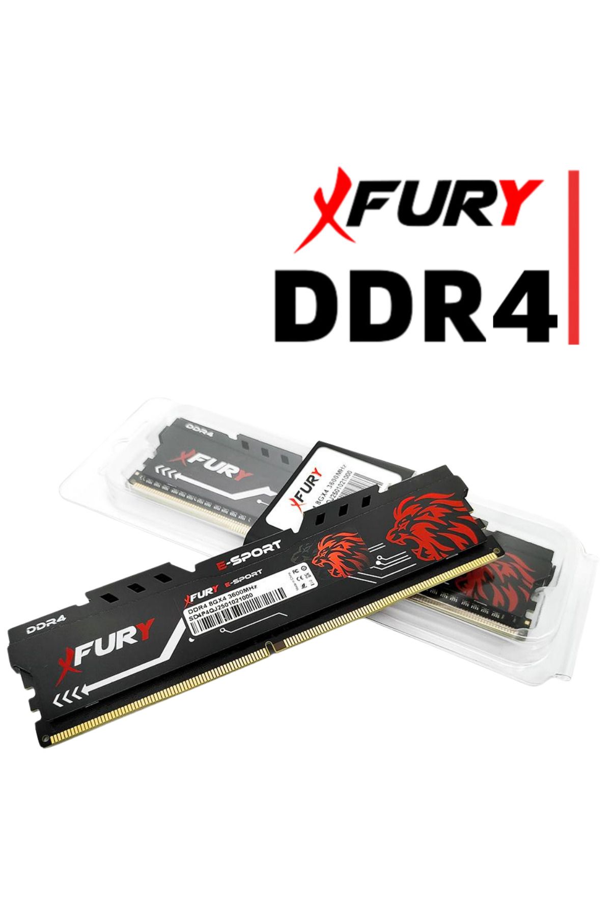 FURY E-sport DDR4 16GB 3600MHZ CL16 Masaüstü Ram Bellek 2x8Gb