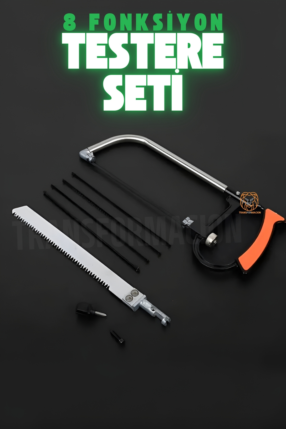Transformacion Testere Seti 8 in 1 8 Fonksiyonlu Karbon Çelik 721267