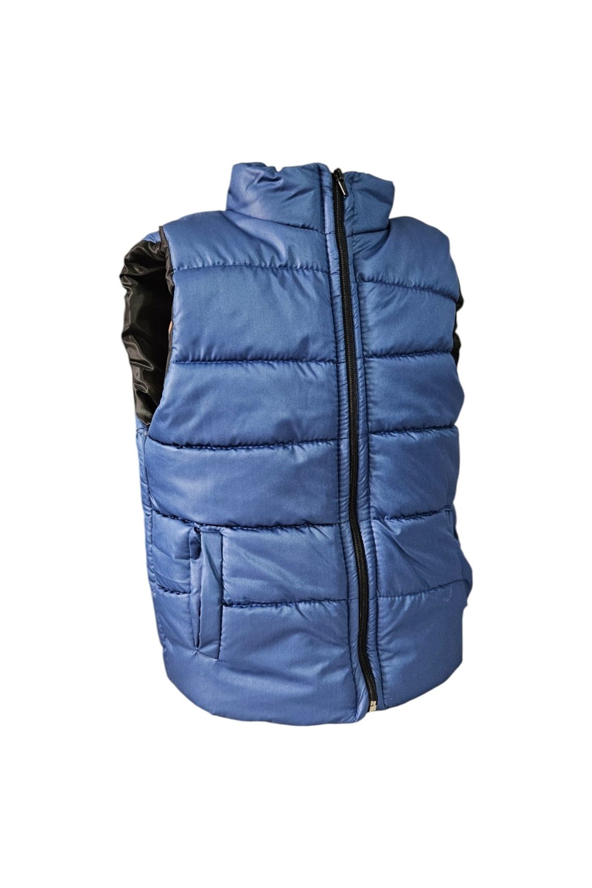 Mnk Baby&Kids-Boy's Trend Inflatable Vest - No Hood and Pocket M00708 Indigo 2