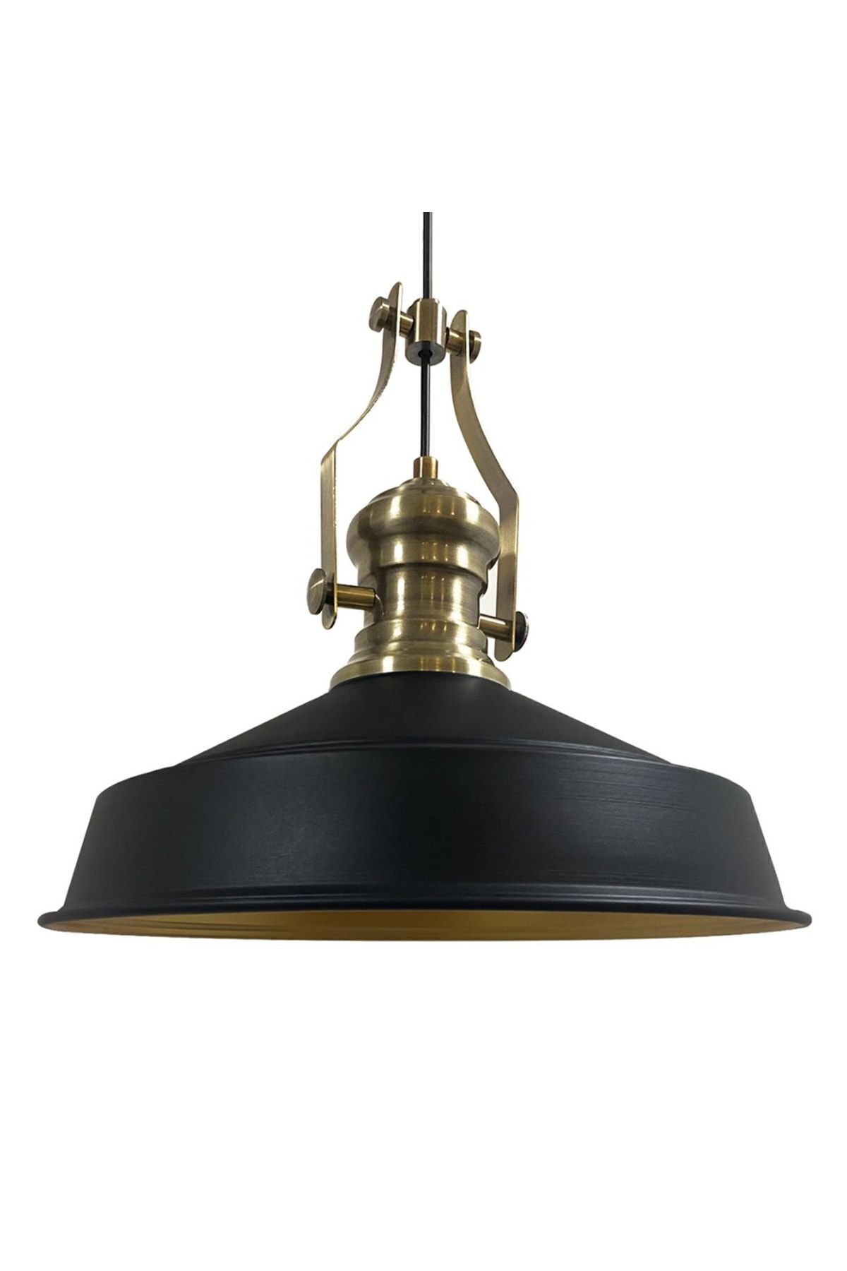 Bamyum-Neo-Asletl Industrial Vintage Hängelampe  40 cm, Schwarz Metall Pendelleuchte 1