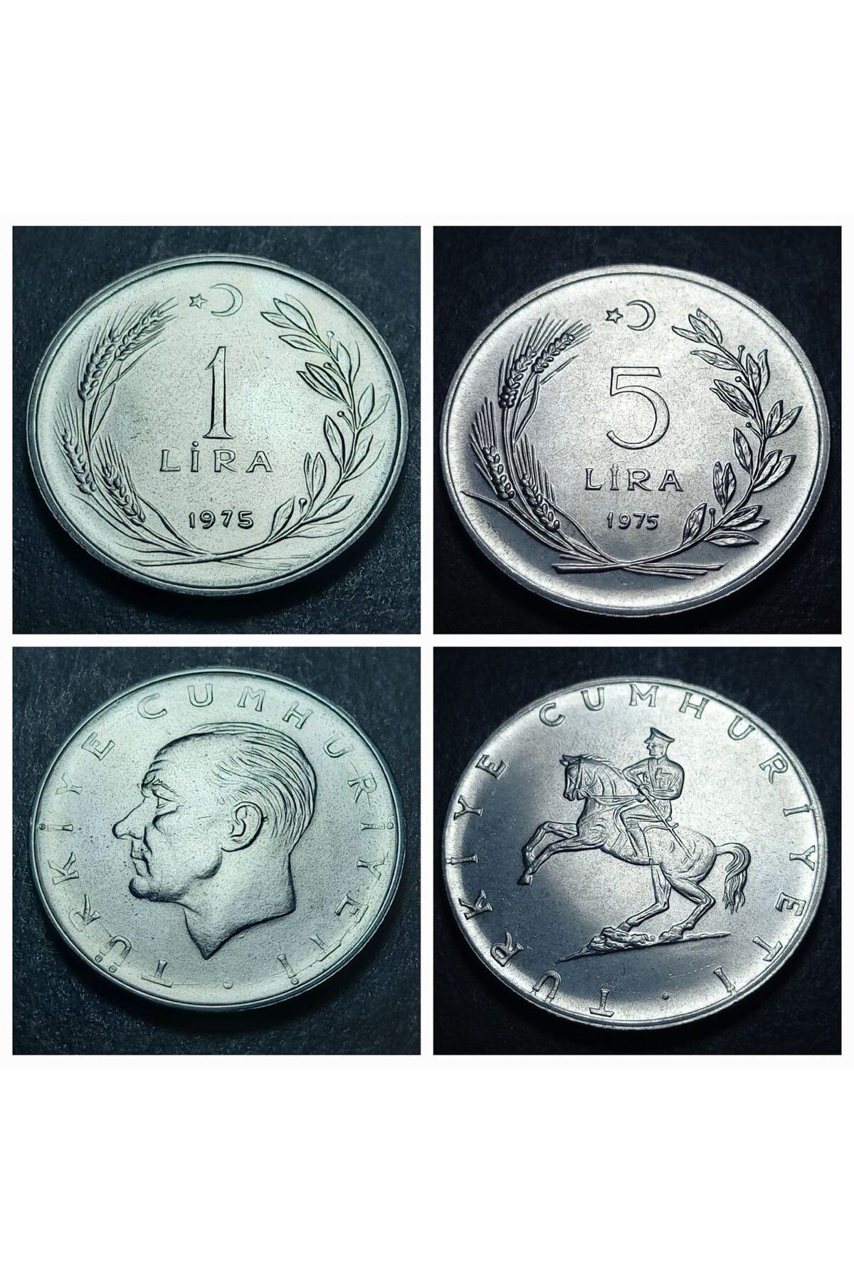 escoines koleksiyon 399636792f4ce3a3f4 1975 Akmonital 1/5 Lira takım ÇİL eski madeni para