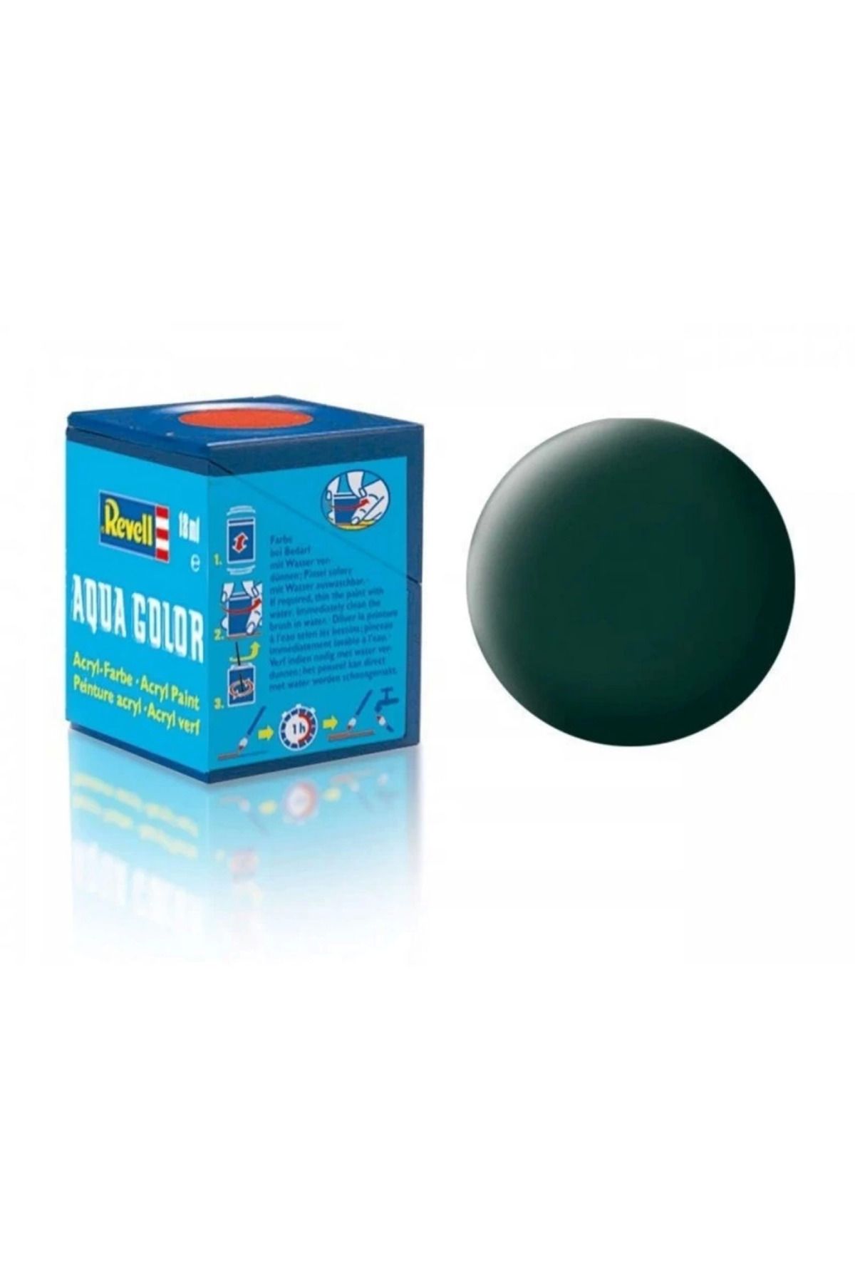 EGATOPTAN NessiWorld Aqua Color Black Green - Mat Boya- 18 ml