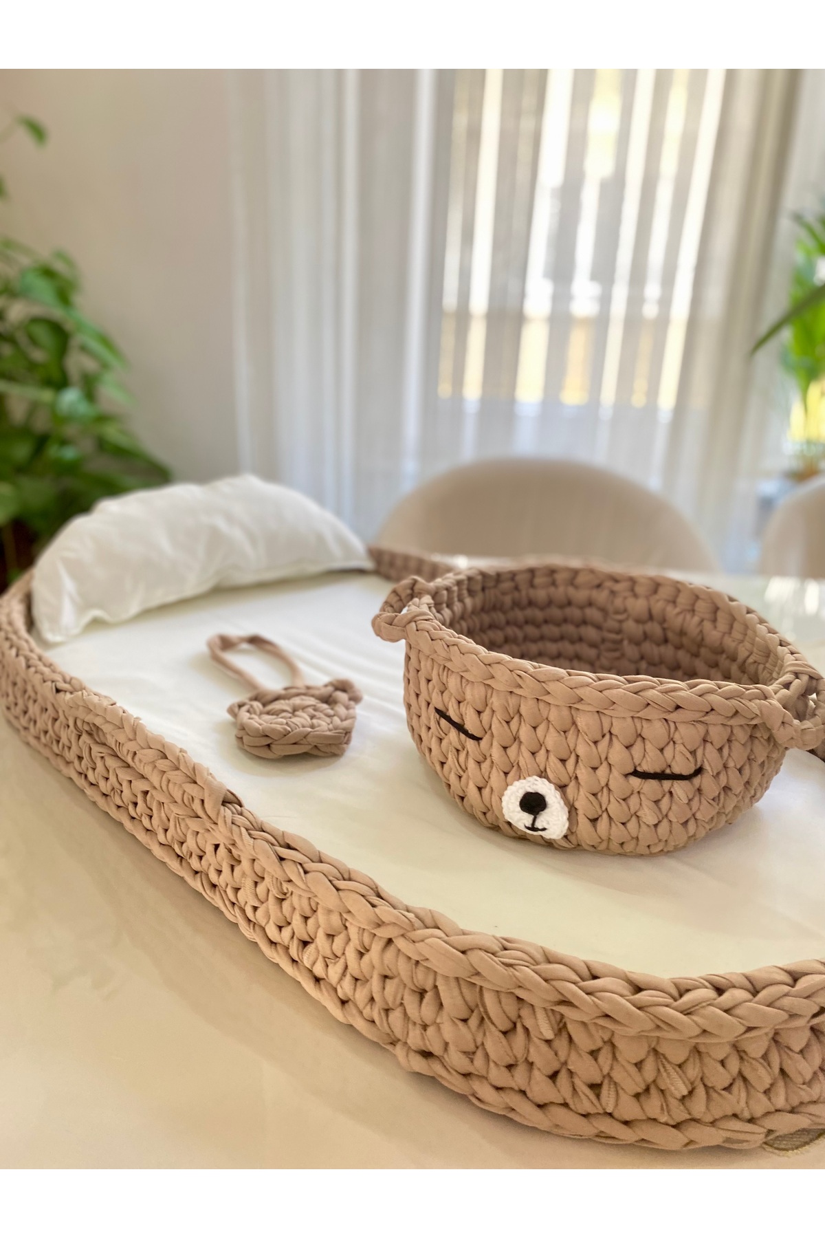 Ms Özel Tasarım El Emeği Örgü Puset Seti fotoğrafı 2 (önizleme)