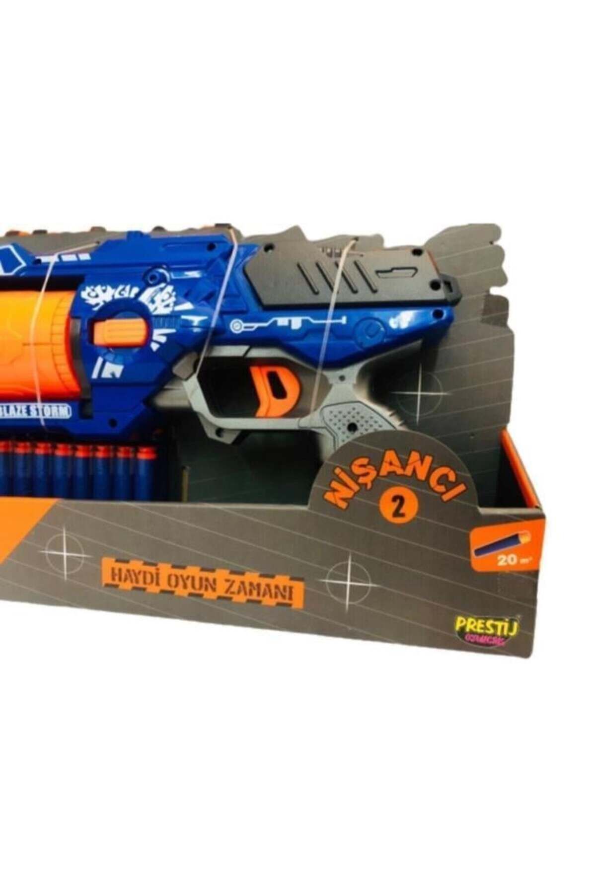 Prestij Oyuncak-Nerf Soft Bullet Shooting Gun with 20 Bullets 4