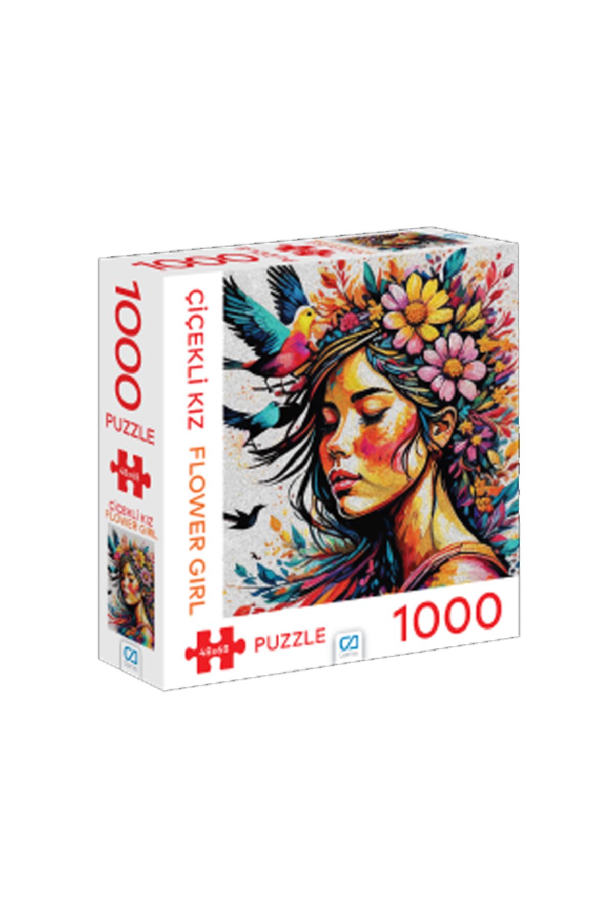 CA Games C&A Games Çiçekli Kız 1000 Parça Puzzle