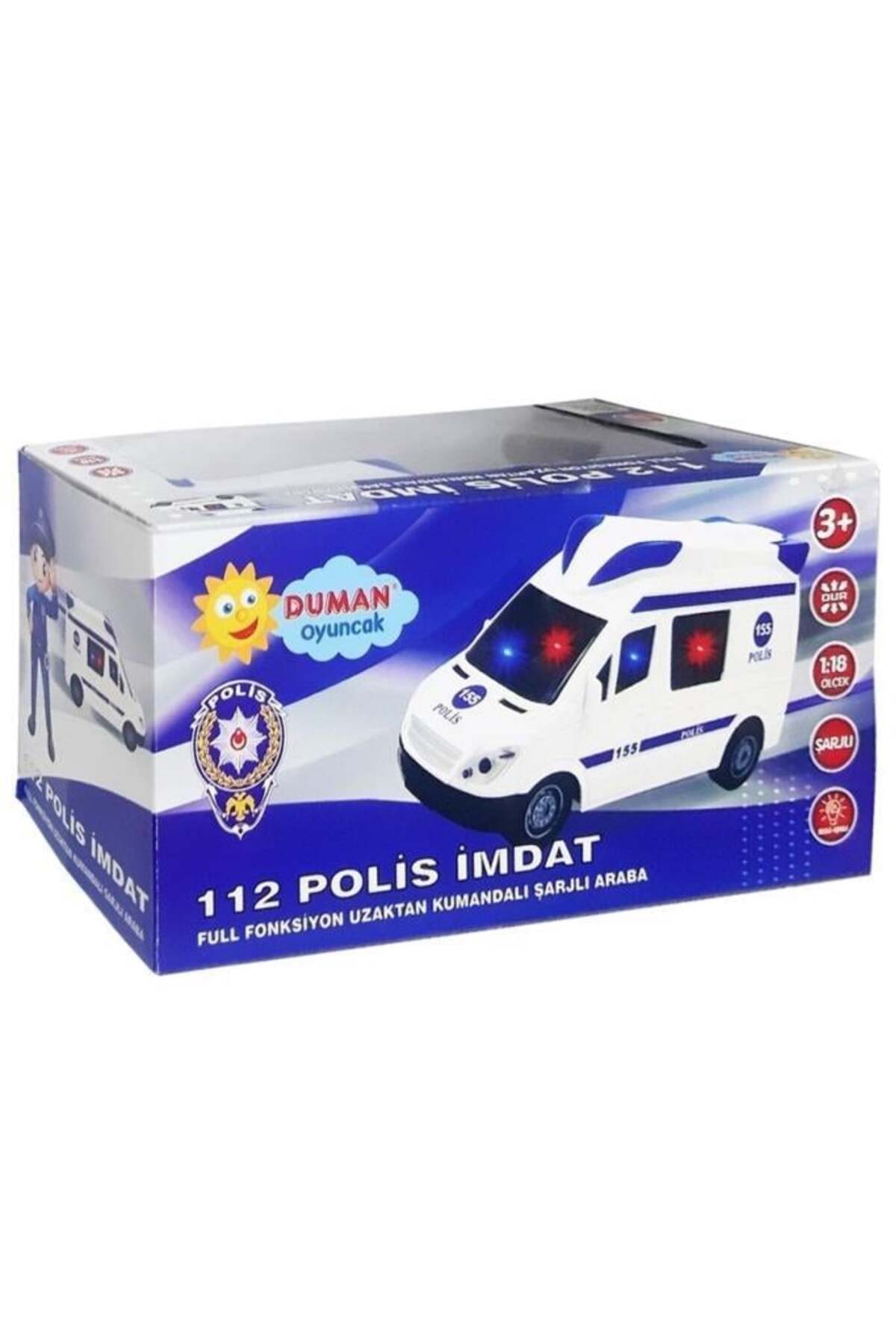 Uzaktan Kumandalı Şarjlı Full Fonksiyonlu Polis 20 Cm - 2