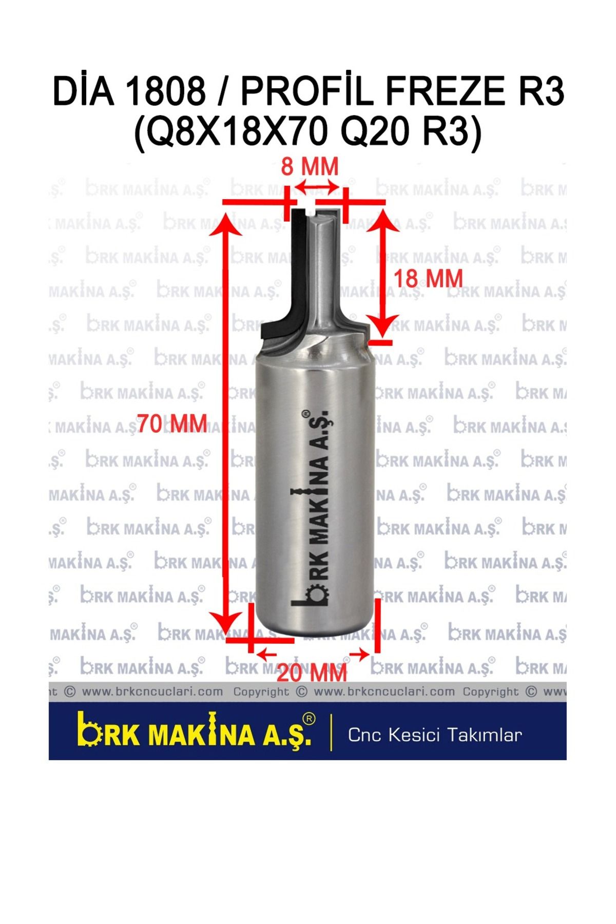 BRK DİA PROFİL FREZE R3