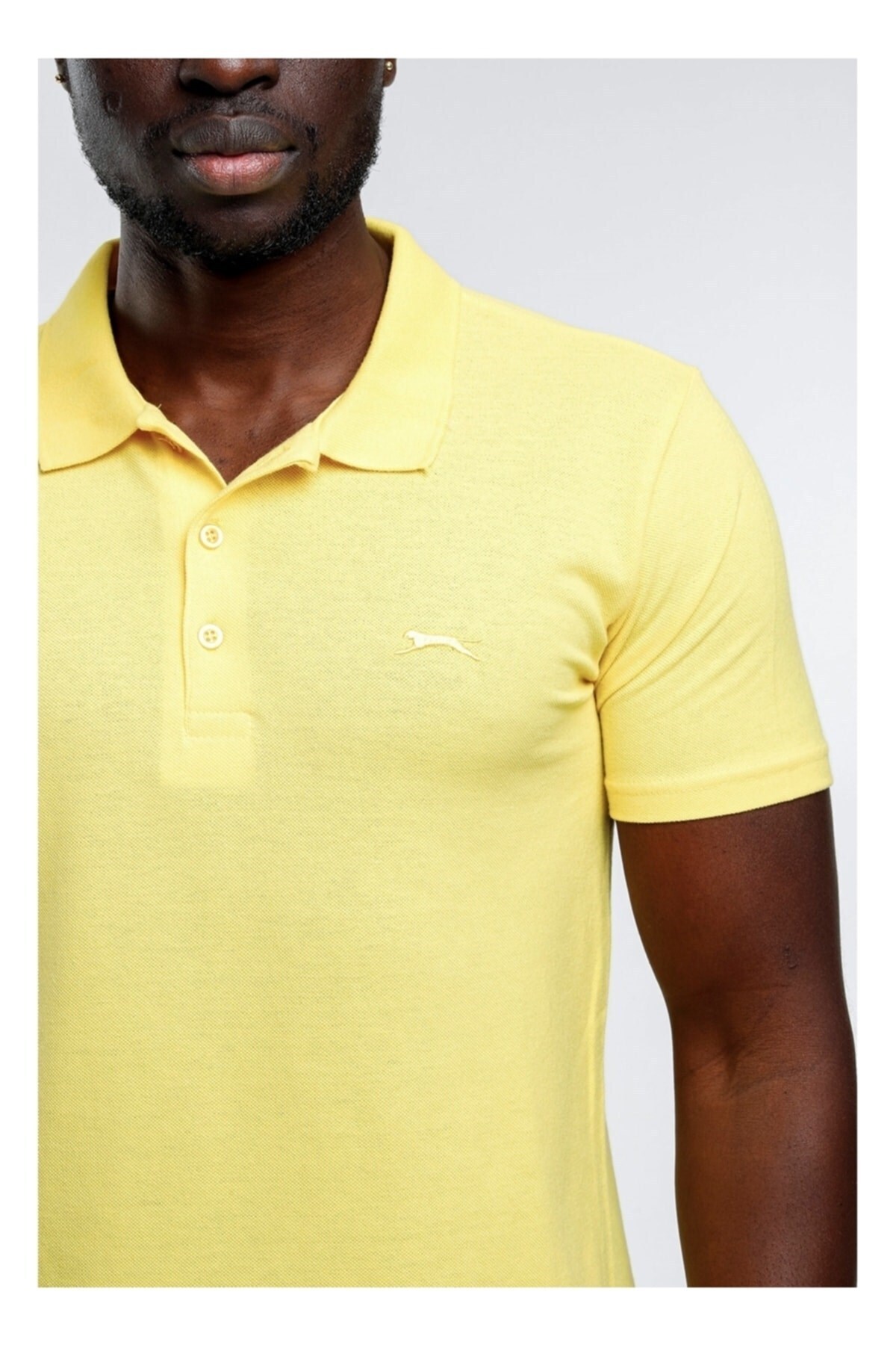 Slazenger-Men's Yellow Short Sleeve T-Shirt 6