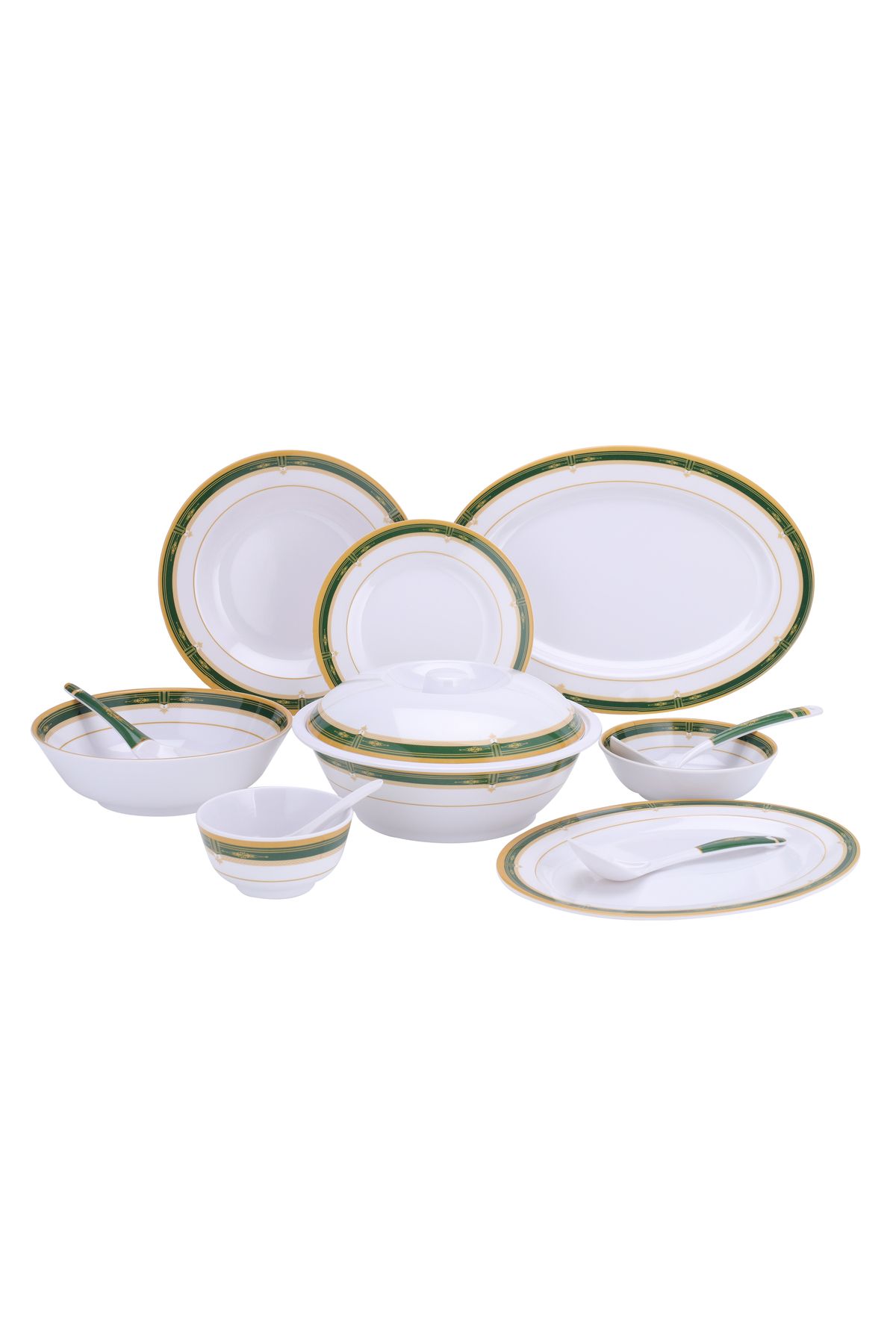 DELCASA-54pcs Melamine Ware Dinner Set, DC2107 2