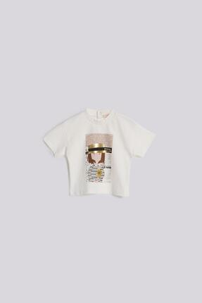 GB Baby BG Store Kız Bebek Ekru Tshirt