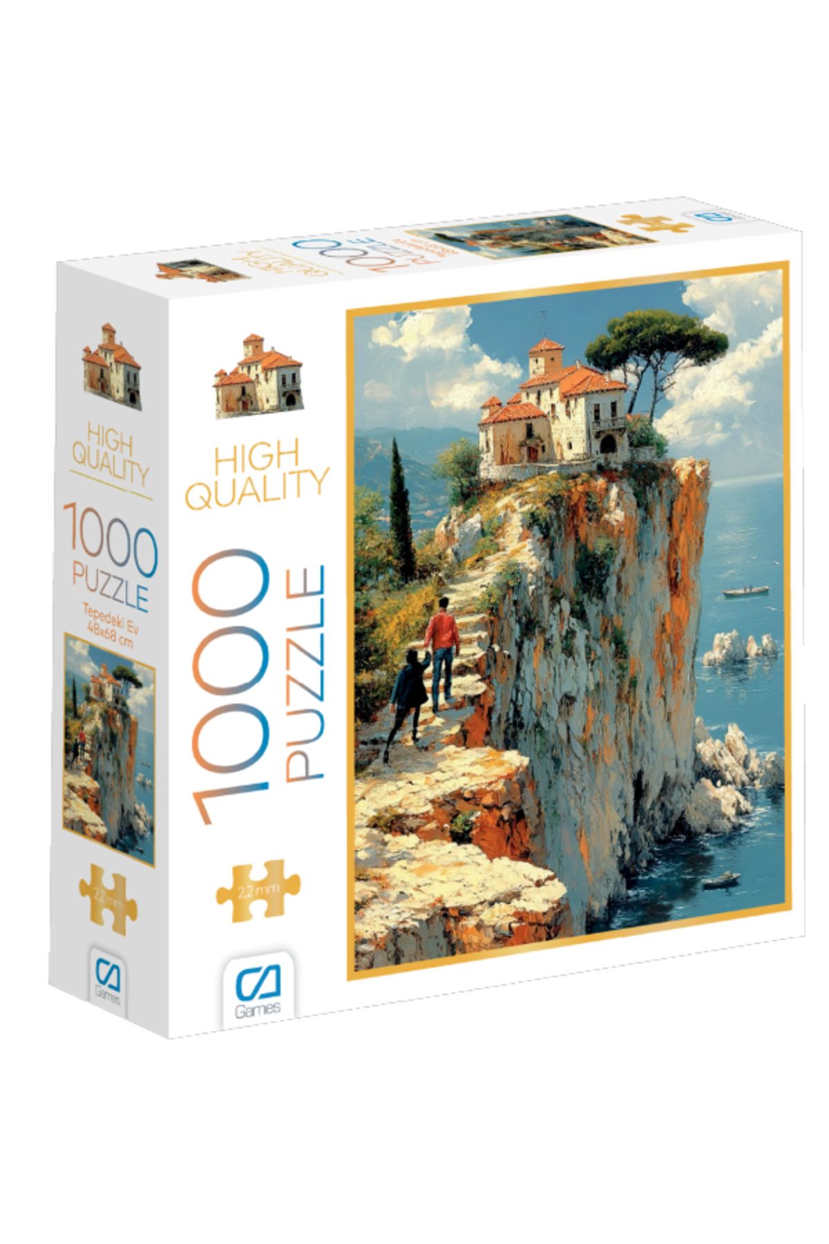 CA Games C&A Games Tepedeki Ev 1000 Parça Puzzle