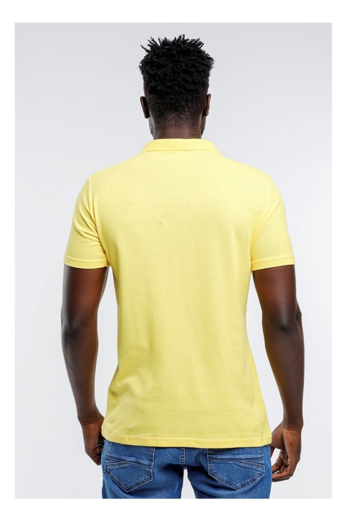 Slazenger-Men's Yellow Short Sleeve T-Shirt 4