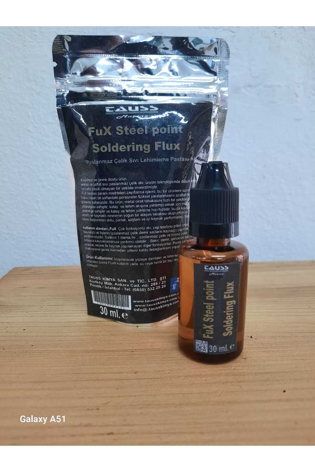 tauss FUX Çelik için Lehim likit pastası 30 ml.