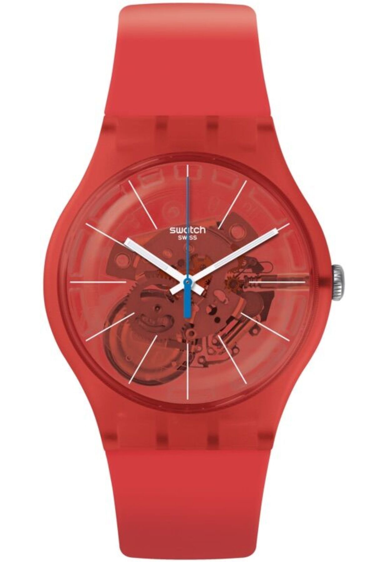 ساعت قرمز مردانه مچی SUO105 اورجینال Swatch