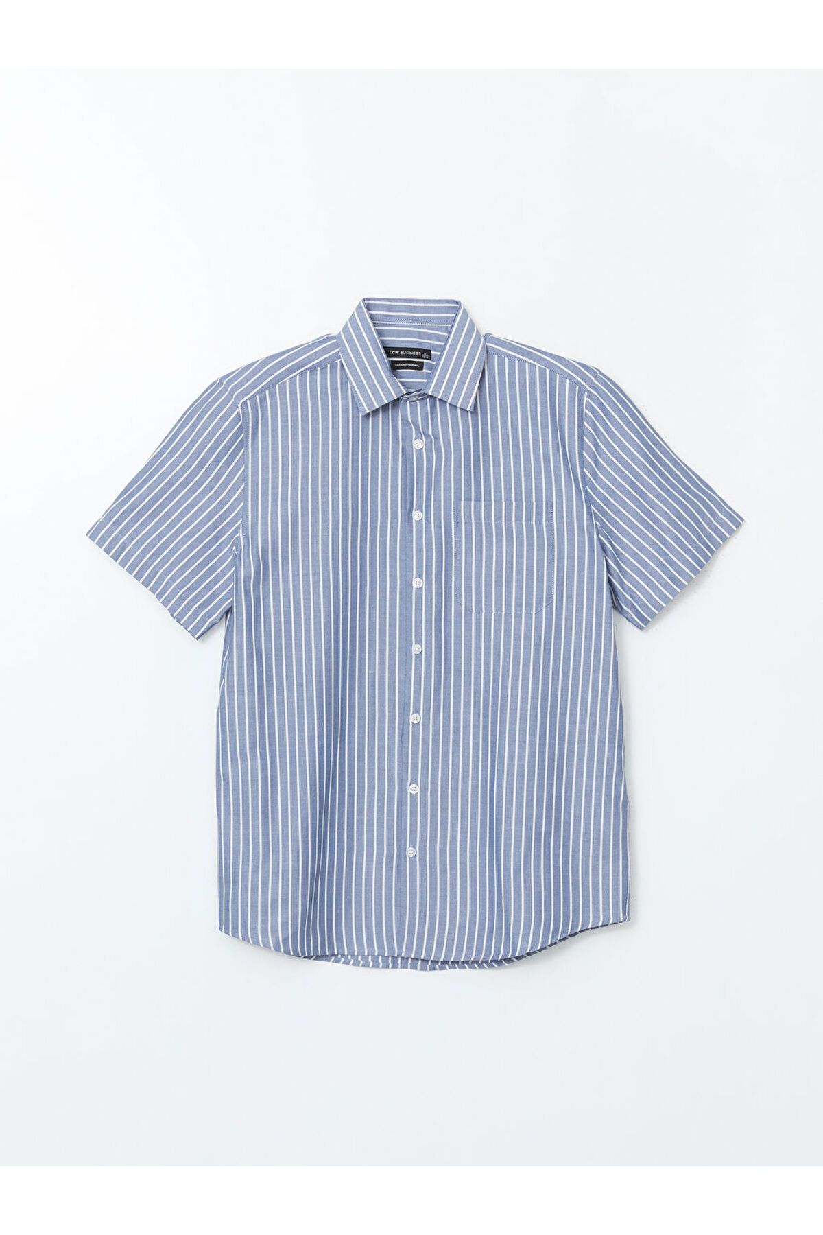 LC Waikiki Yeni Sezon Regular Fit Kisa Kollu Cizgili Erkek Gomlek - S5EQ67Z8