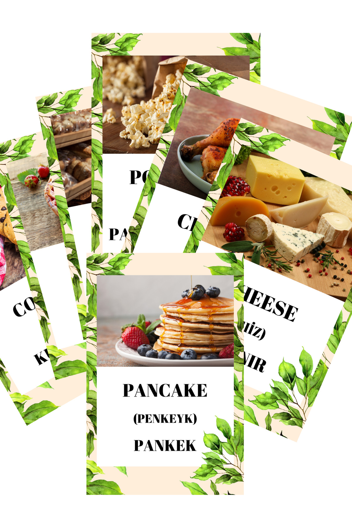 Baby İngilizce Yiyecek/içecek Eğitim Seti Flash Kartları - BLOK 3 fotoğrafı 4 (önizleme)