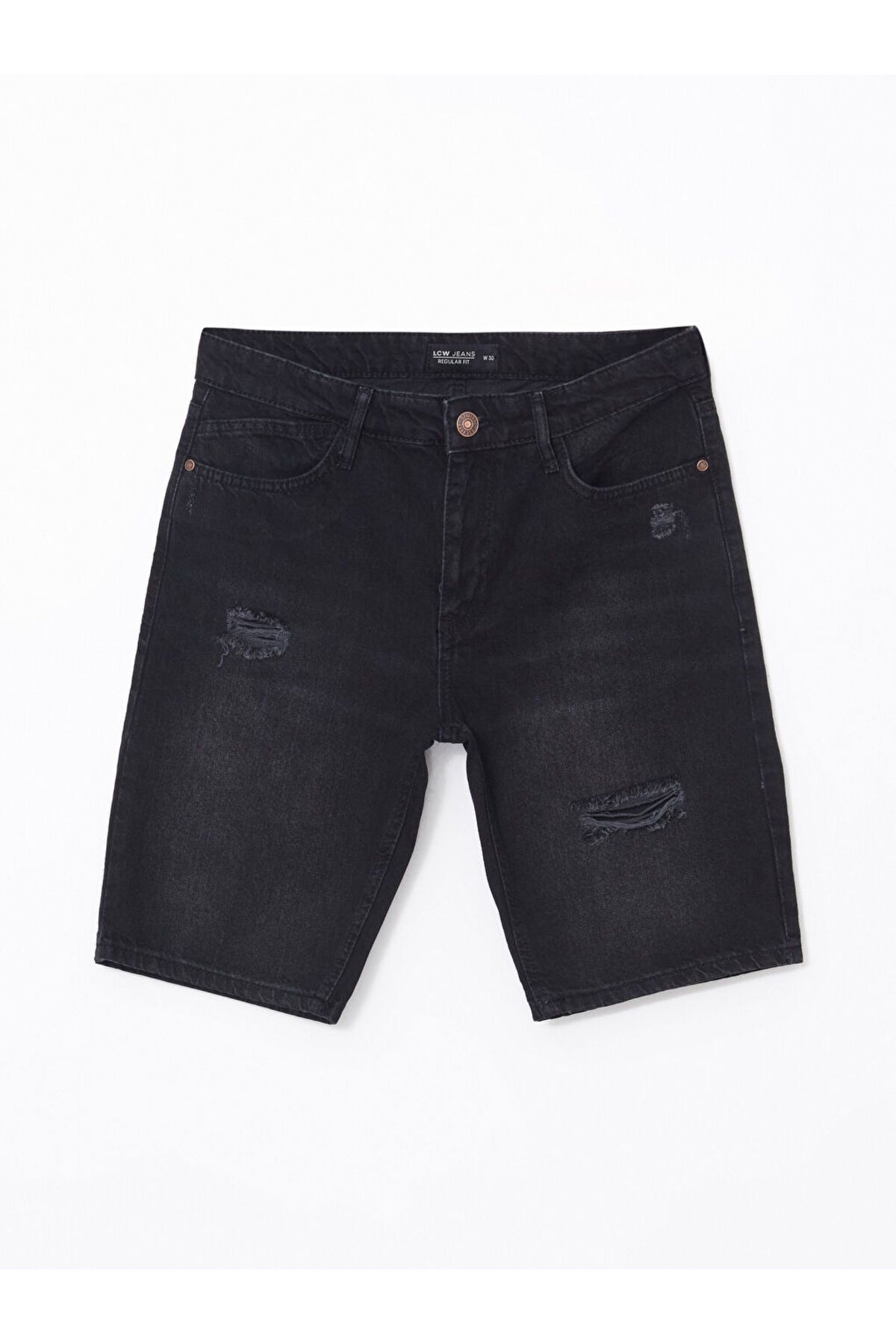 LC Waikiki-Create Your Style from Uzg Store |   Standard Fit Men's Jean Shorts 1