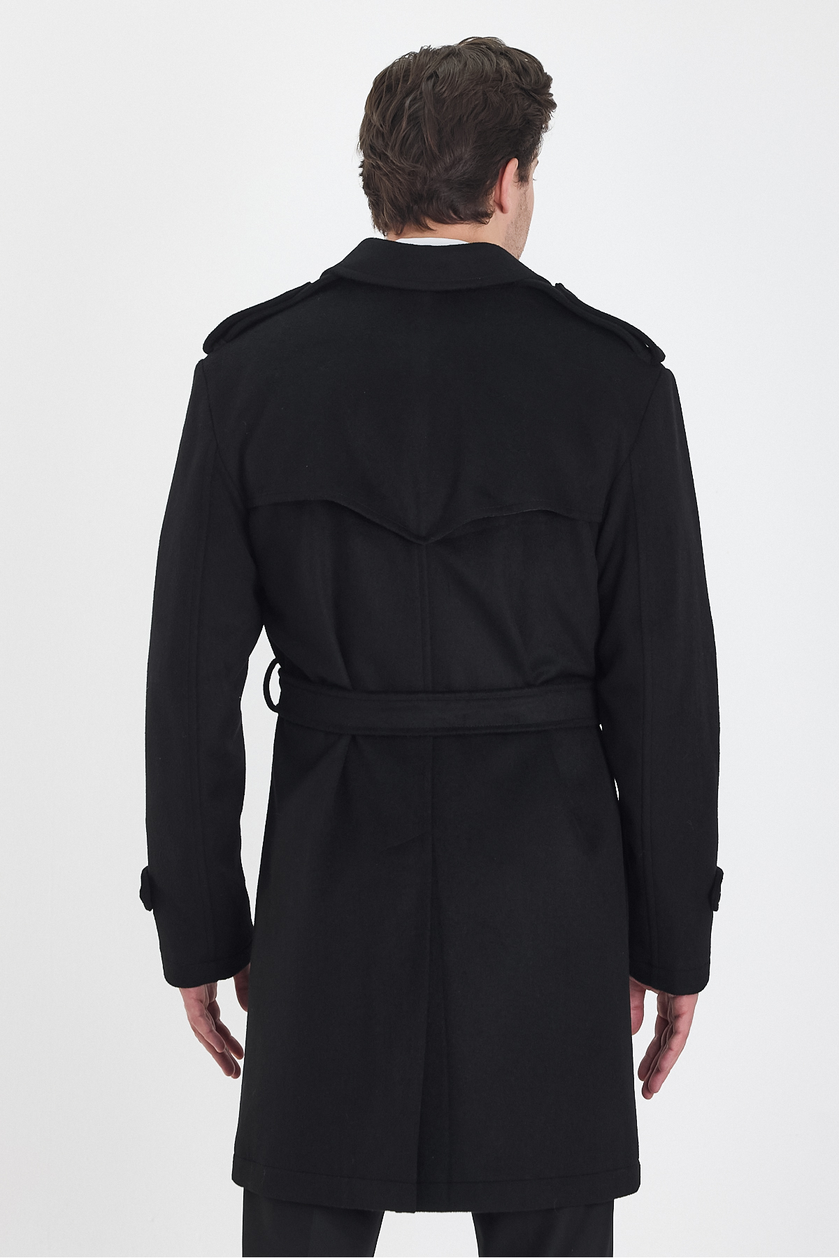 Bigart  Erkek Yün Palto / Kaban Siyah - Görsel 6