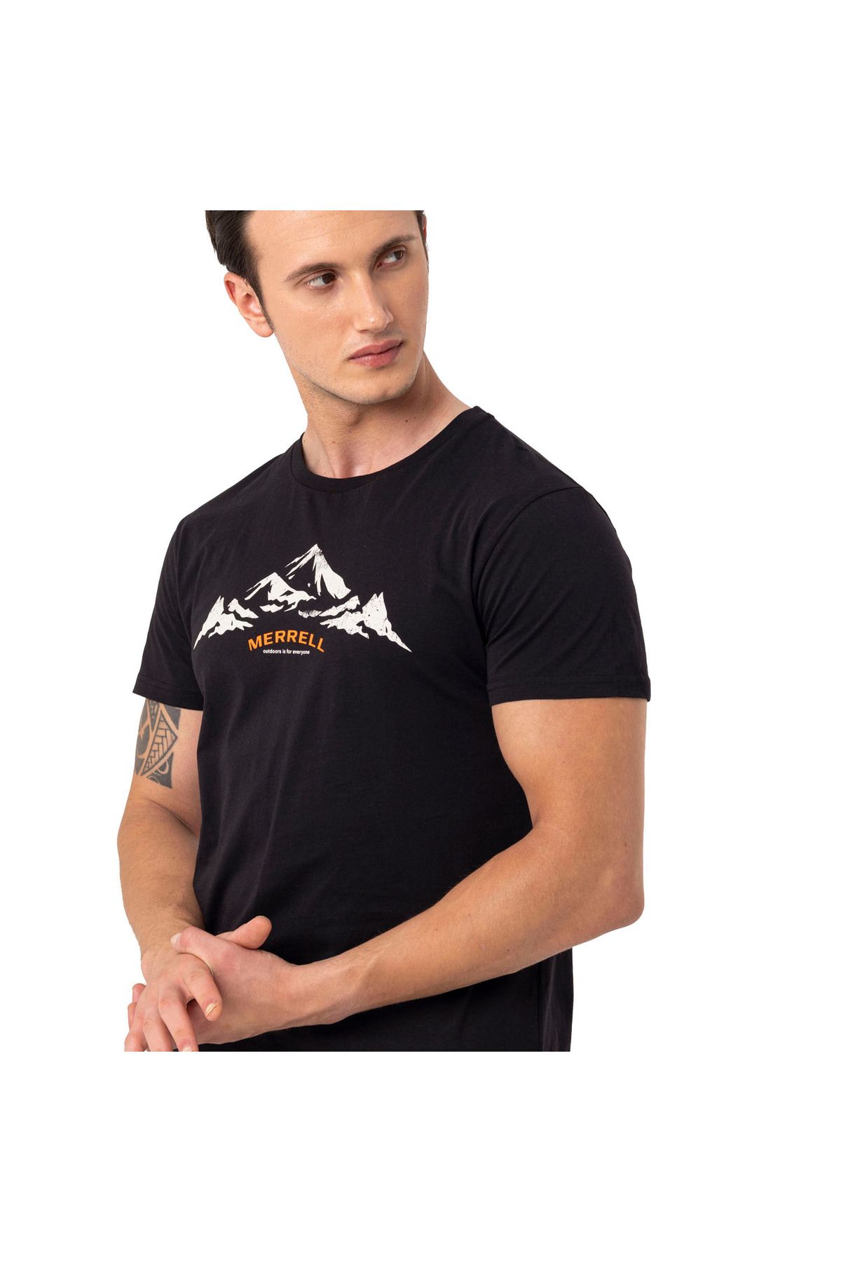 Merrell-Ανδρικό μαύρο μπλουζάκι Taurus 4