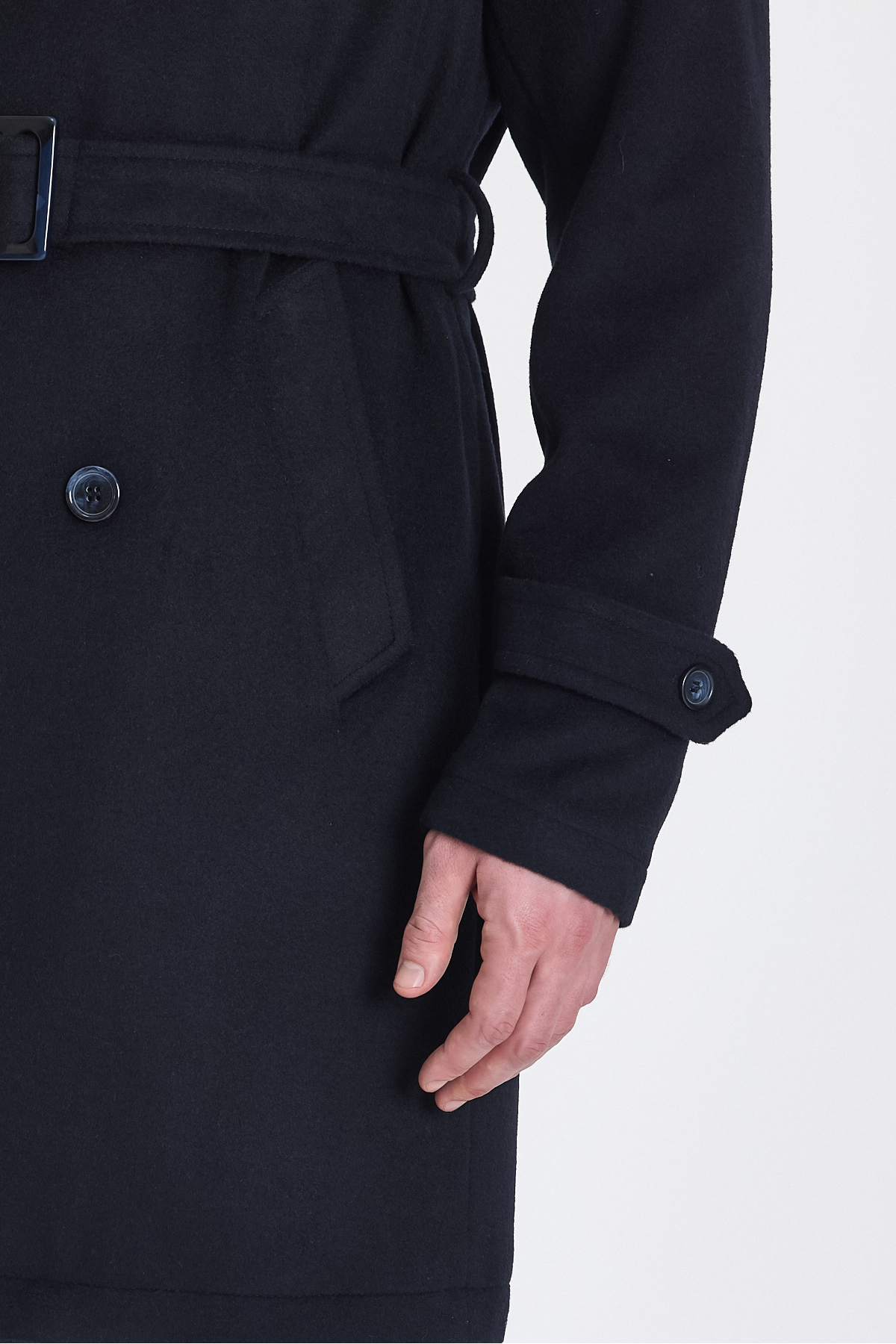 Bigart  Erkek Yün Palto / Kaban Lacivert - Görsel 8