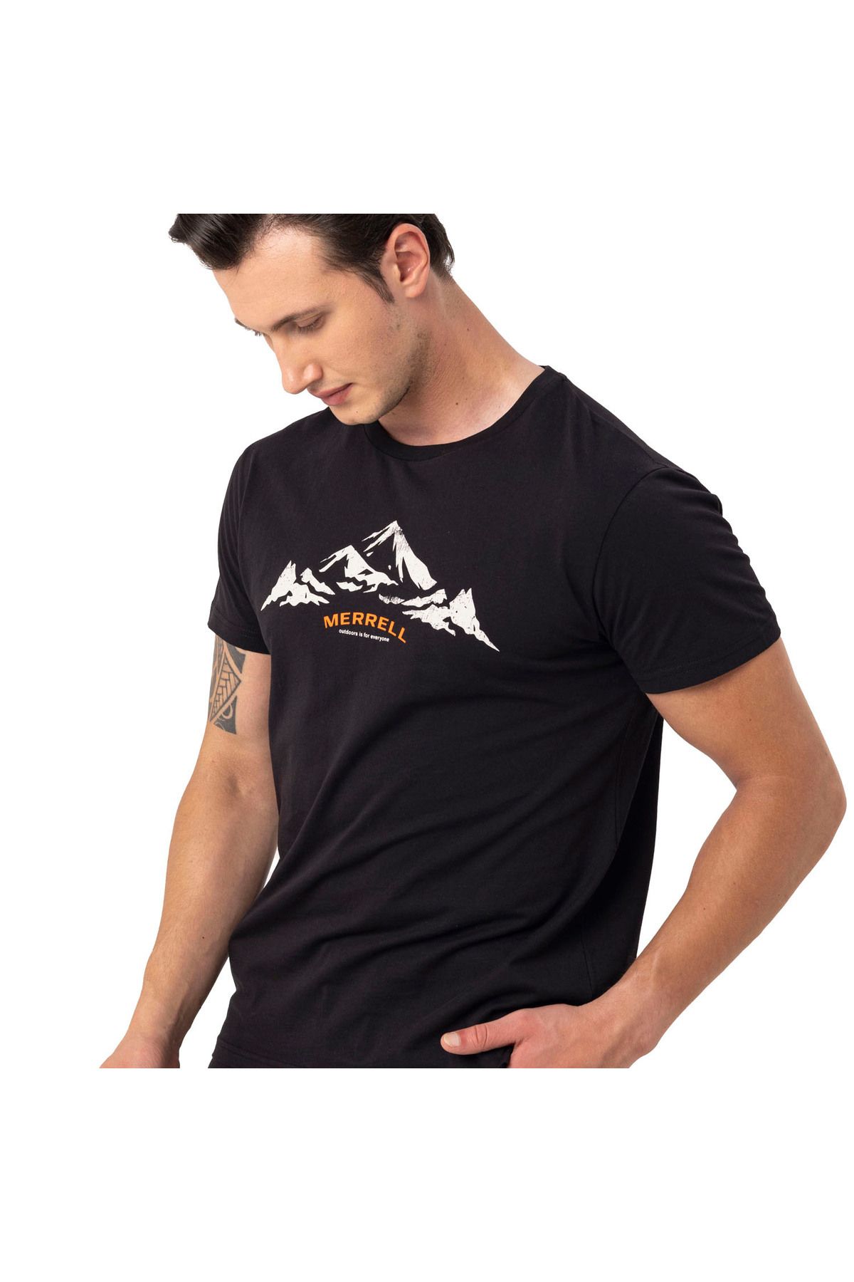 Merrell-Ανδρικό μαύρο μπλουζάκι Taurus 8