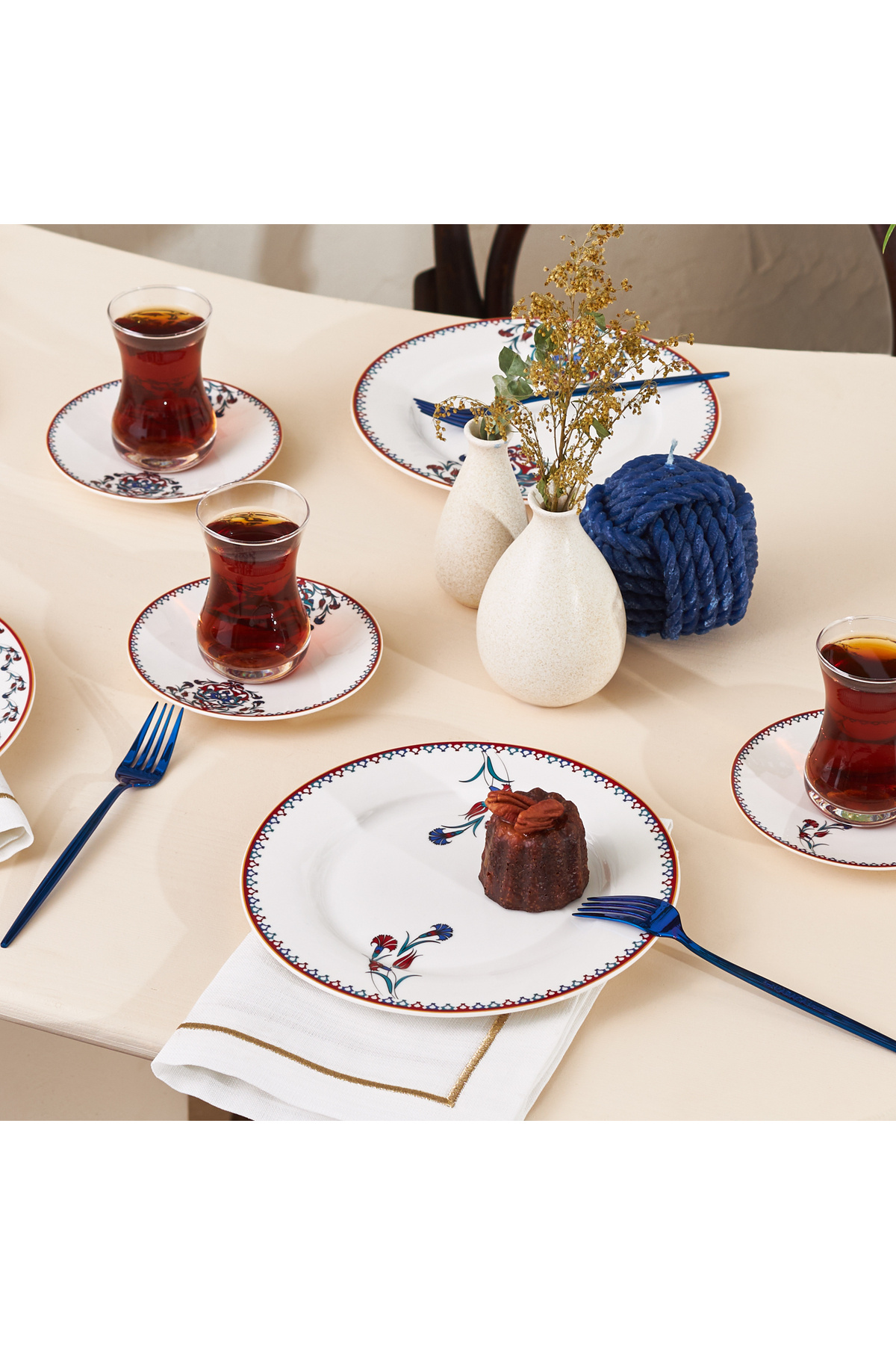 Karaca-Nakkas Dessert-Set für 6 Personen, 18-teilig 3