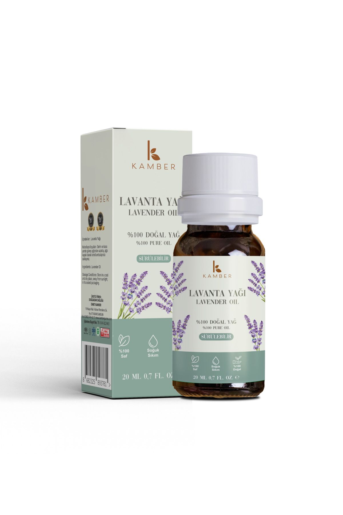 Kamber Doğadan Sağlığa Doğal Lavanta Yağı 20ml