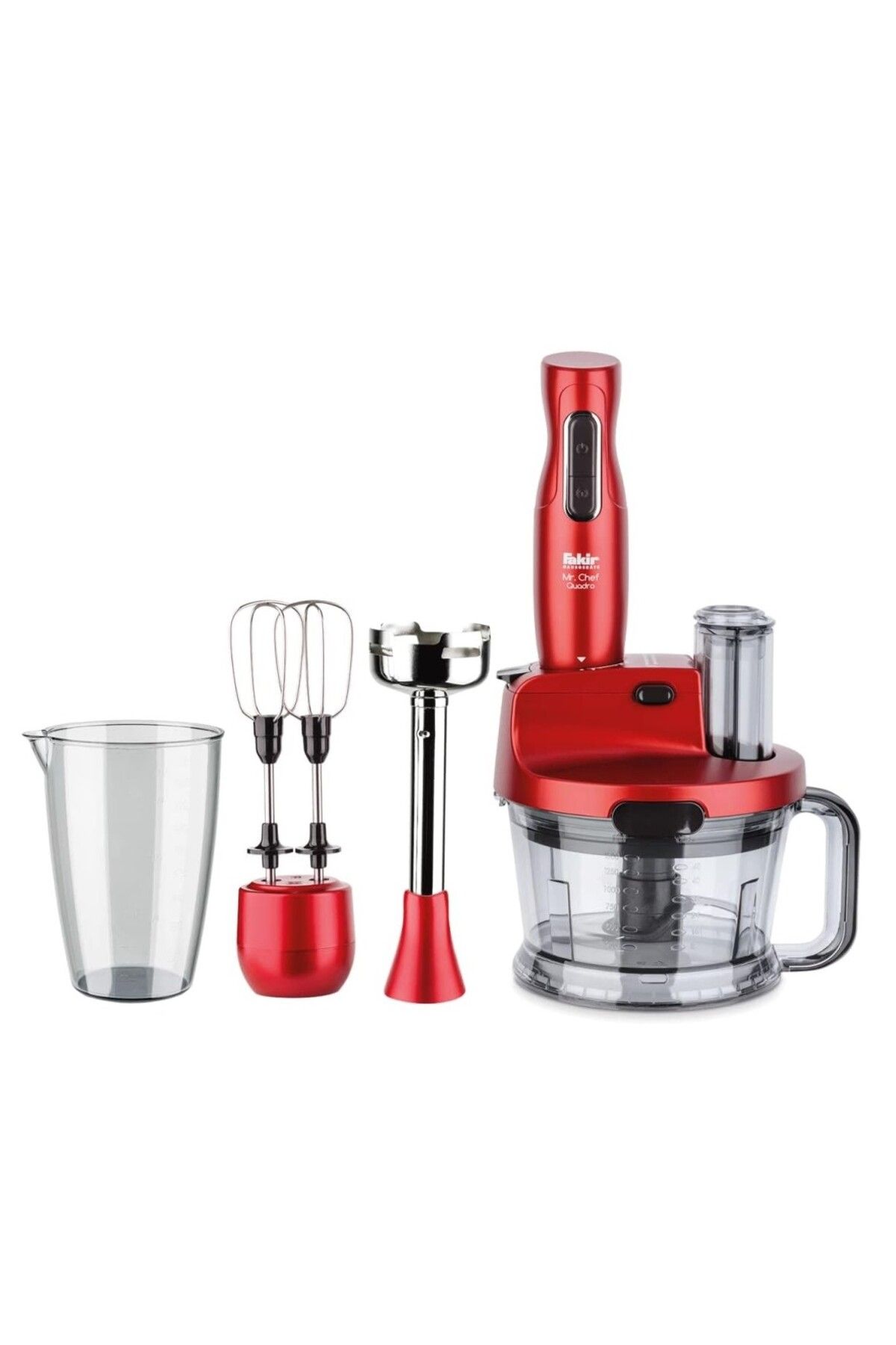 Fakir-Mr Chef Quadro Blender Set - Red, 4-in-1 Multi-Functional Kitchen Appliance 1