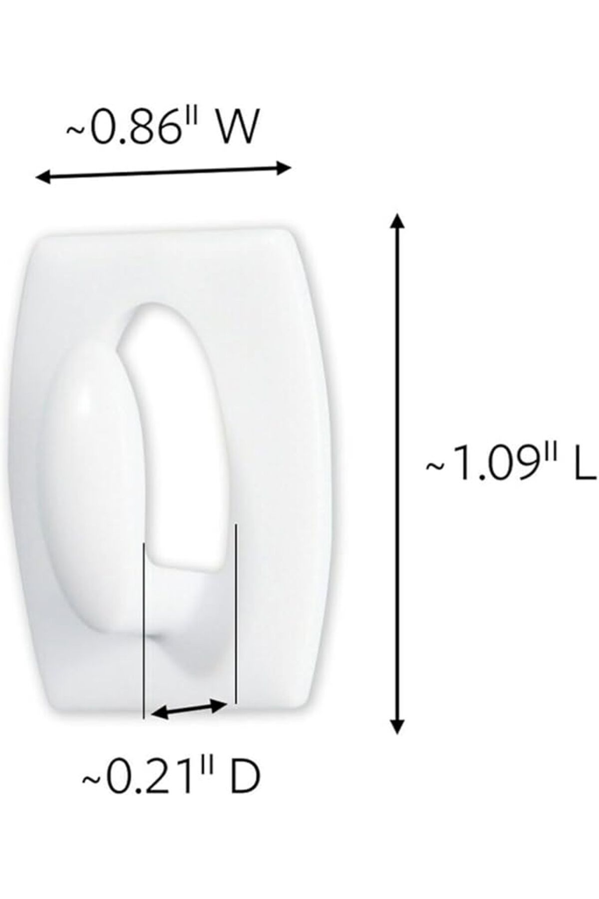 COMMAND-17006CLR-ES  MINI CLEAR HOOKS W / CLR STR 2