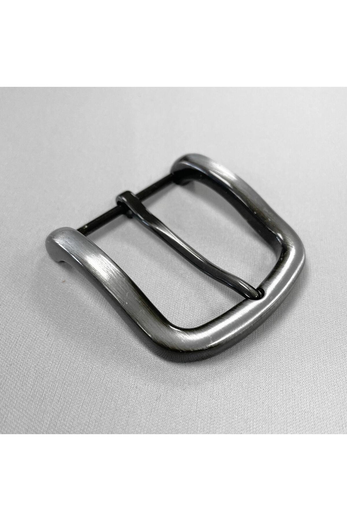 Belt Buckle 4 cm, Wavy - 1 Piece, Metal Buckle for Making Leather Hobby Belt