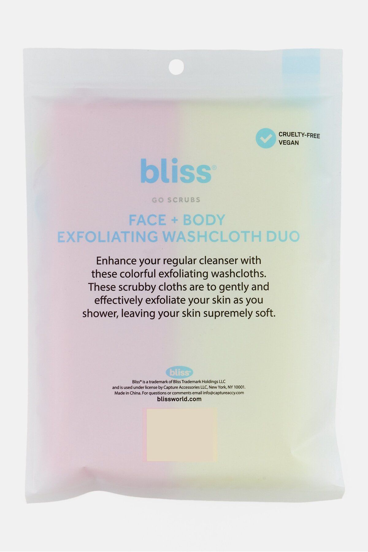 Bliss-4 Pieces Exfoliating Towel Set, Pink 2