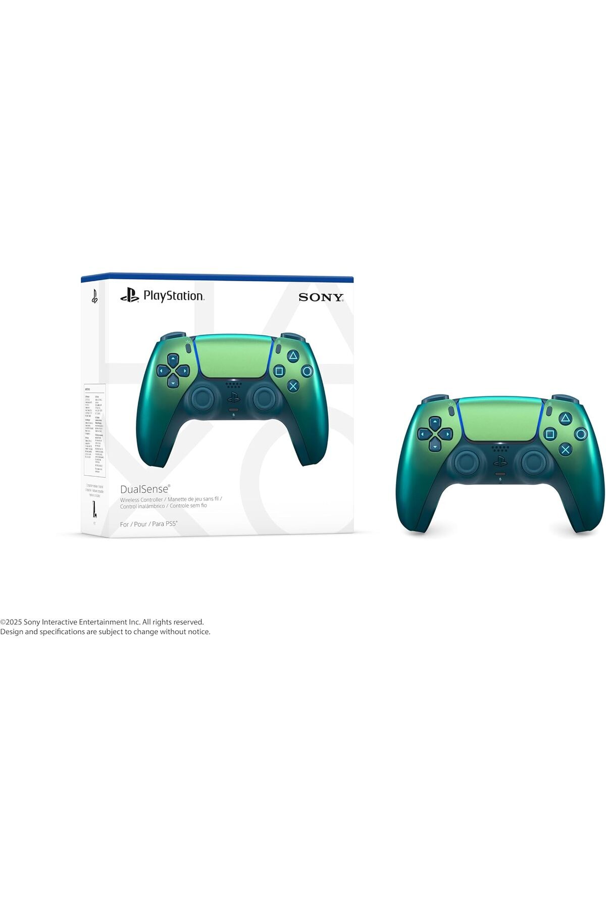 Sony-PlayStation 5 Dual Sense Chroma Teal Wireless Controller 5