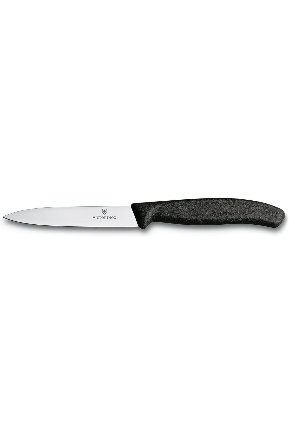 Victorinox-Swiss Classic Paring 4" Straight Blade 5/8" Width at sharp Tip in Black Handle 1