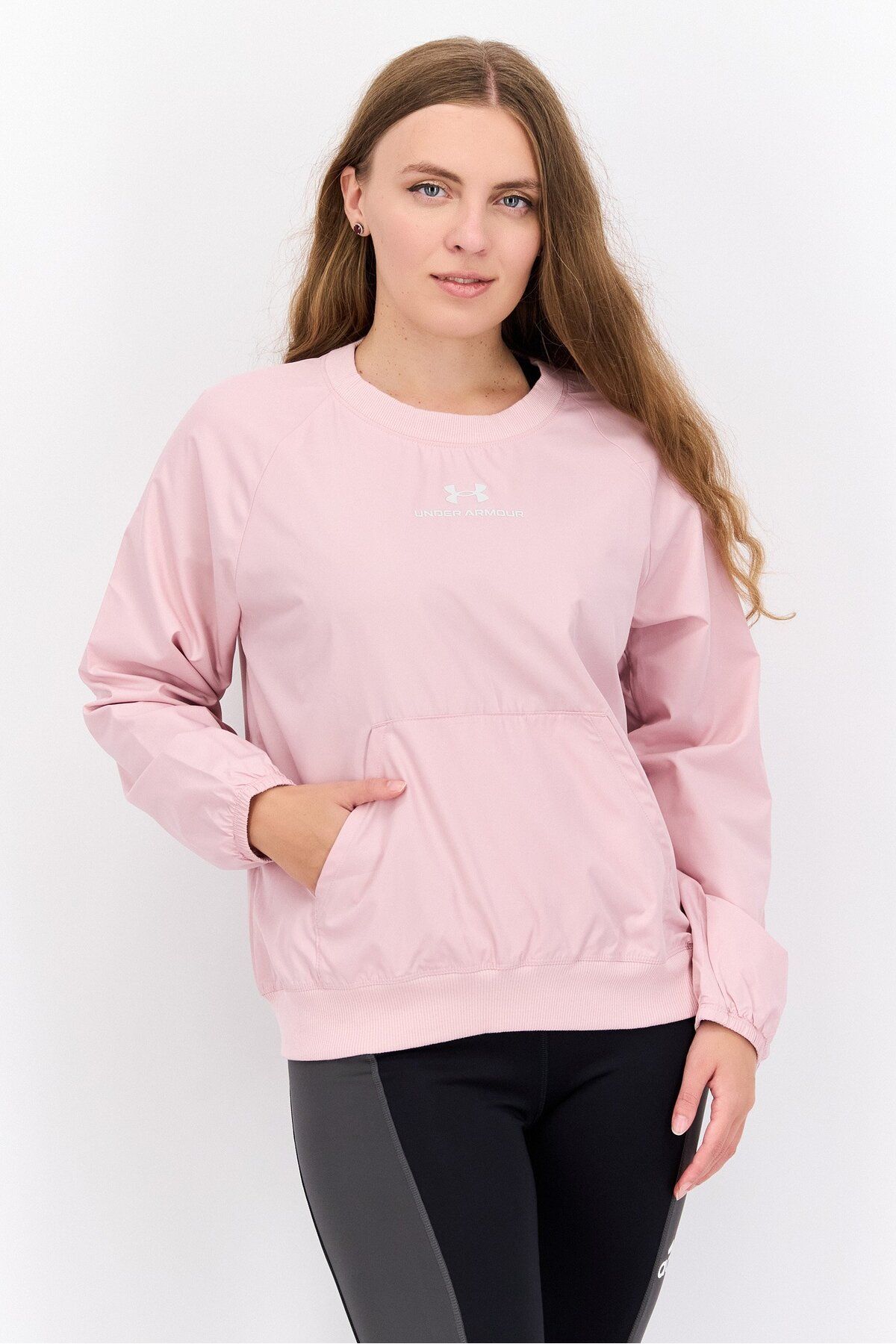 Under Armour-Women Sportswear Fit Long Sleeve Outdoor Sweatshirt, Pink 1