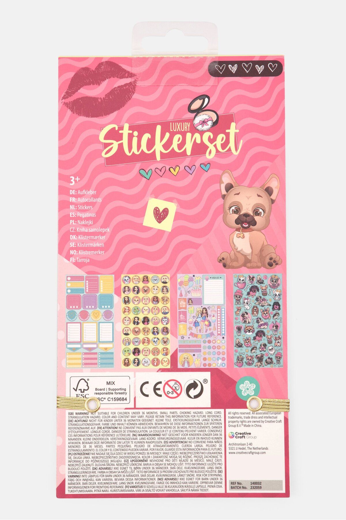 Besties-Luxury Sticker Book, Pink Combo 2