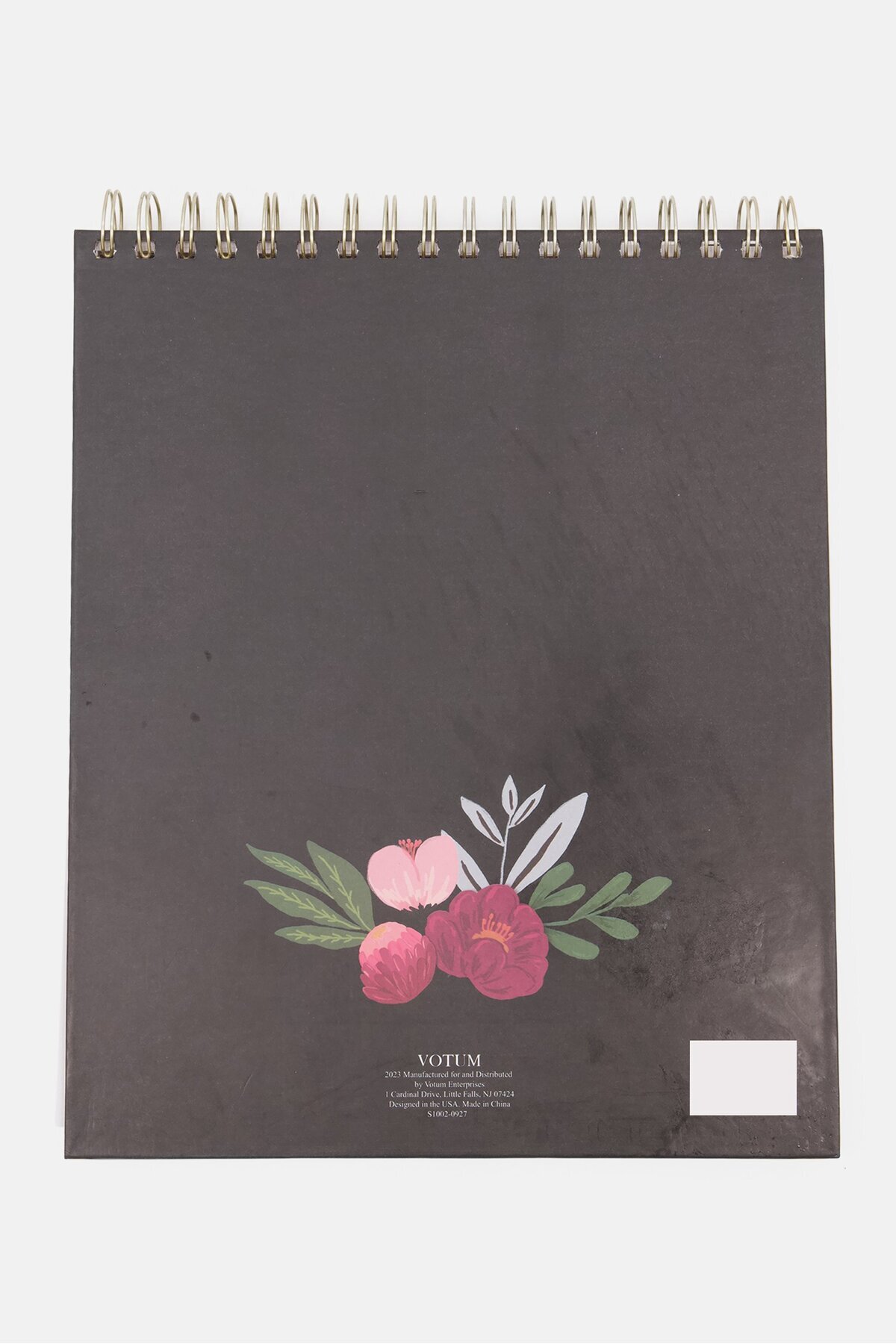 Votum-Floral Print Sketch Note Books, Black 2