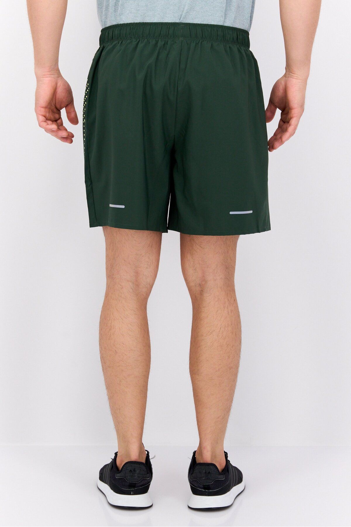 Asics-Men Sportswear Fit Running Shorts, Green 4