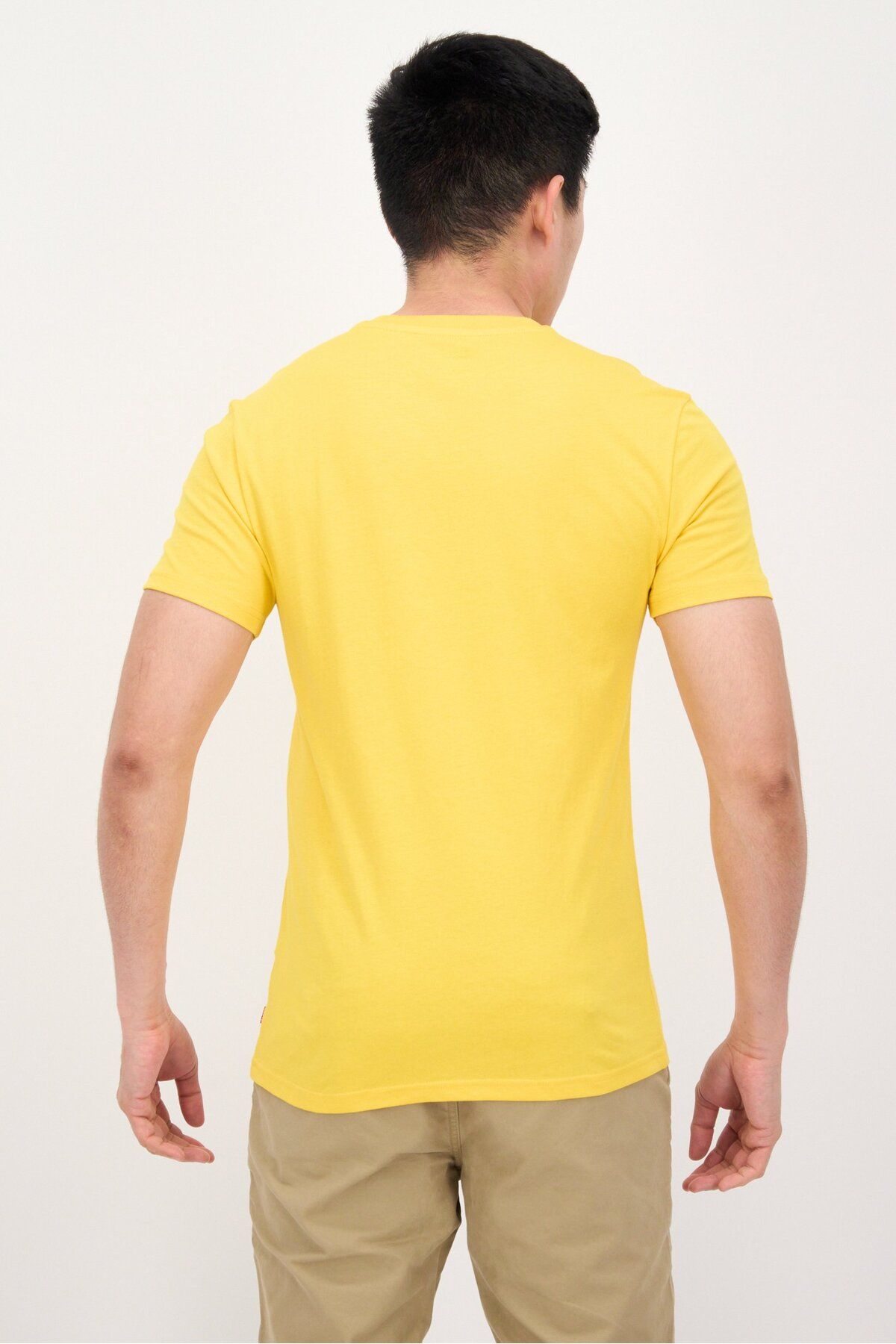 Levi's-Men Crew Neck Short Sleeve Brand Logo T-Shirt, Yellow 2