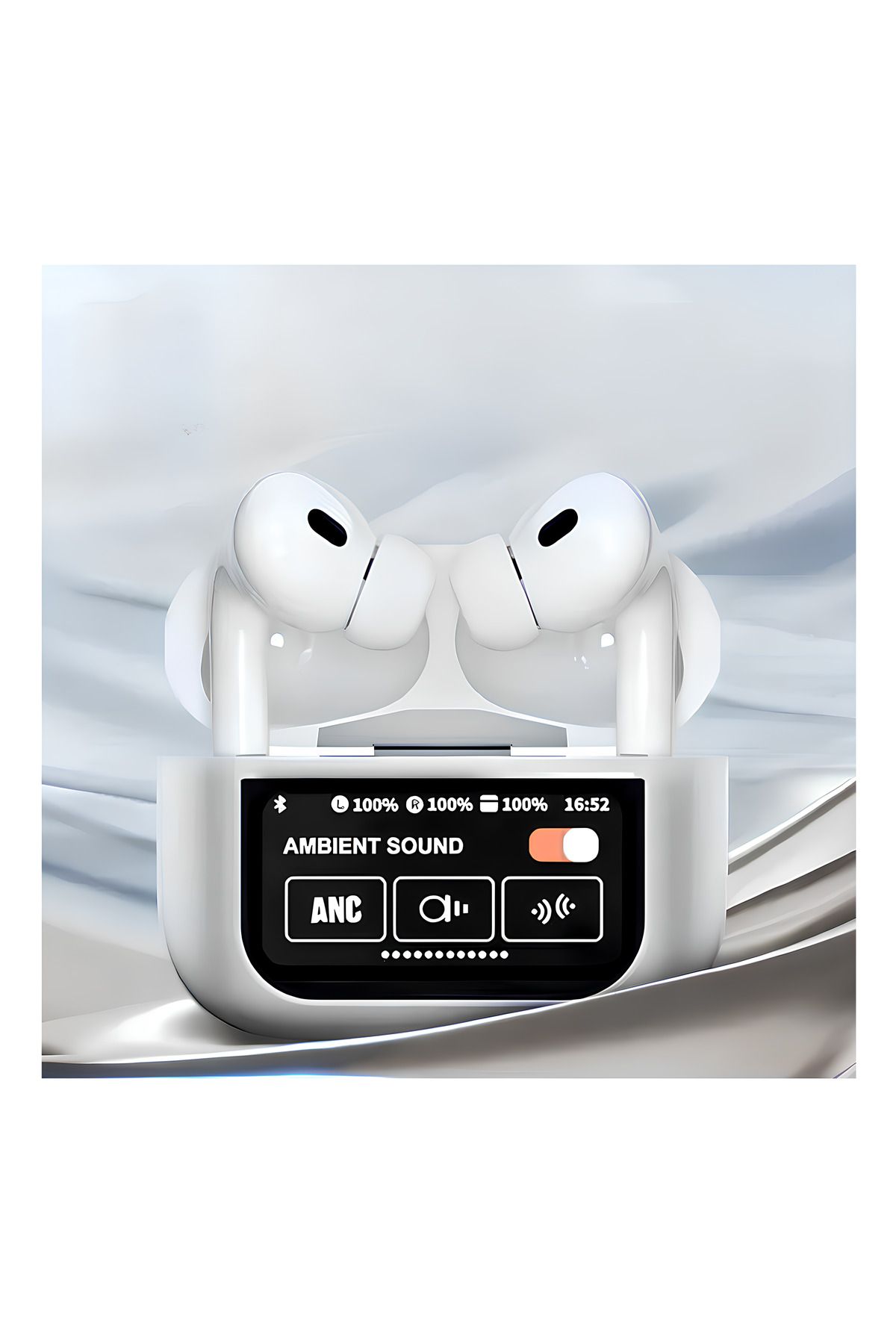 MISAWA A9 Pro Anc Bluetooth Kulaklık, Özel Ekranlı Tasarım, Şarj Seviyesi Göstergesi, Konforlu Kullanım
