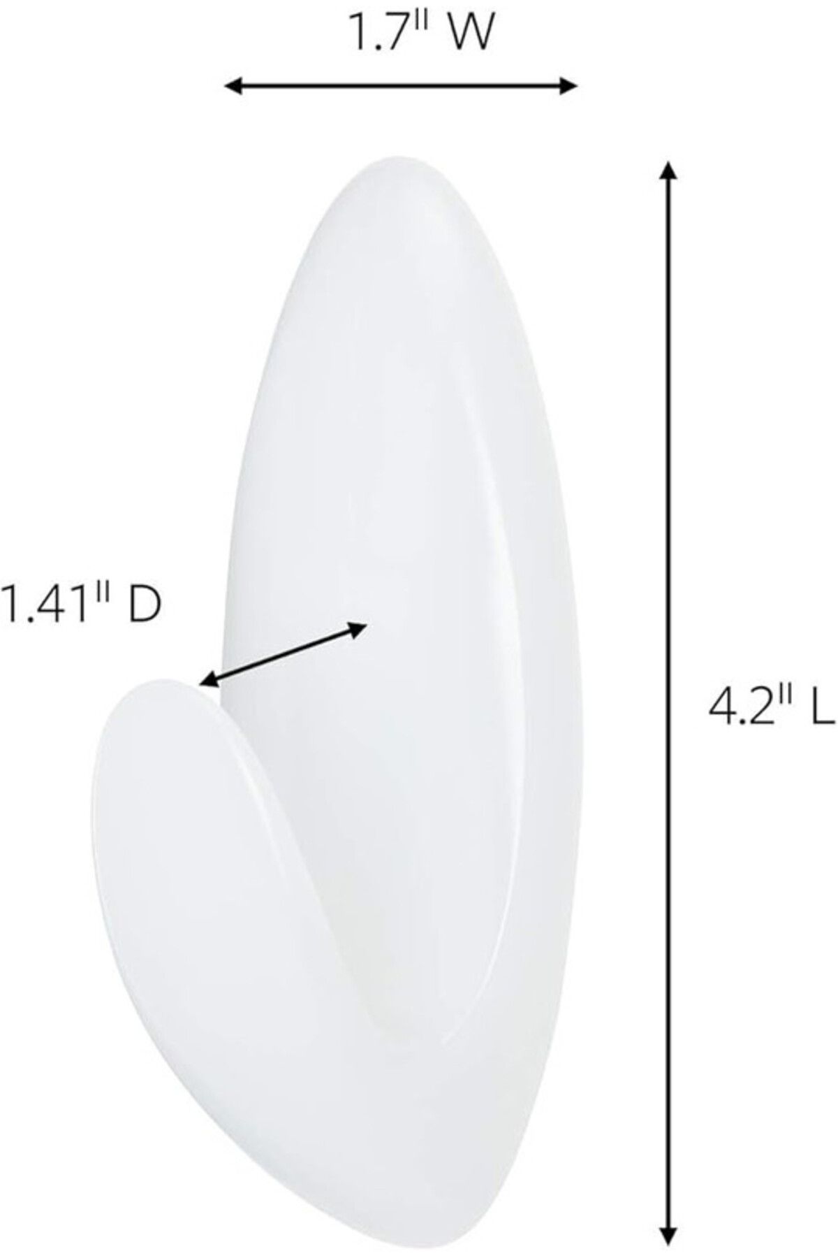 COMMAND-3M COMMAND™ TOWEL HOOK WITH WATER-RESISTANT STRIPS LARGE BATH17 CLEAR FROSTED 1HK+2S/PK 2