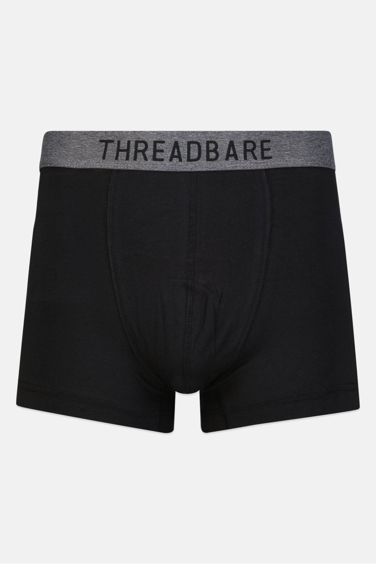 Threadbare-Men 7 Pc Brand Logo Hipster Briefs, Black 3