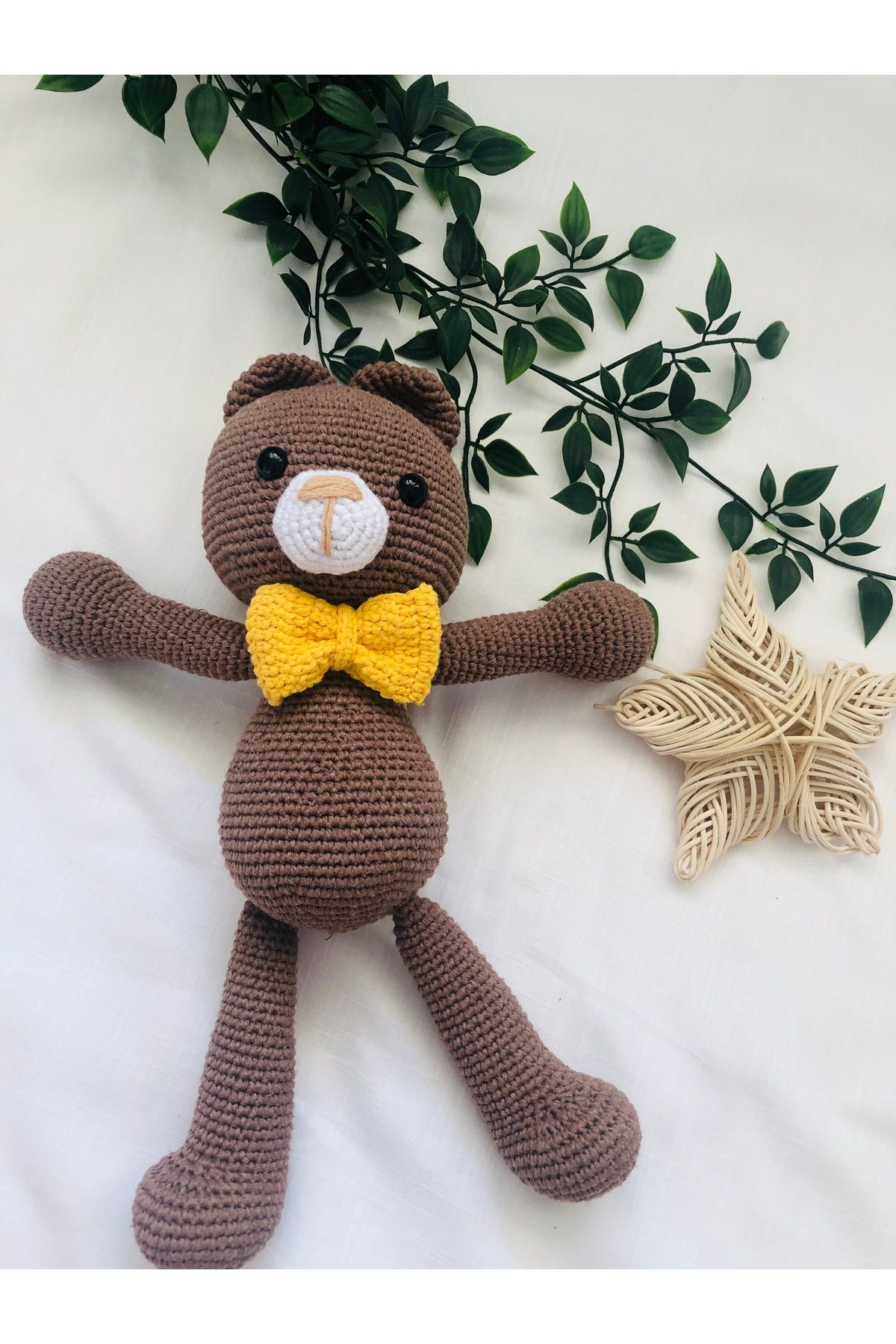 hayal rotam Amigurumi Örgü Uyku Arkadaşı Fiyonklu Ayıcık