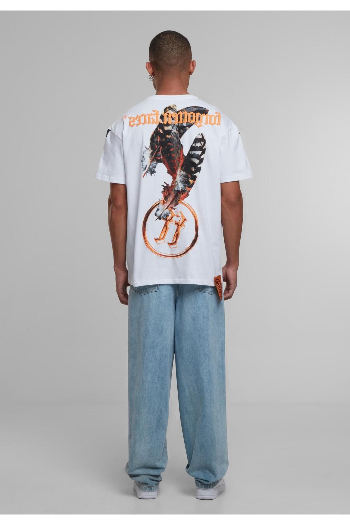 Forgotten Faces-Head On Hawk – Schweres, übergroßes T-Shirt 7