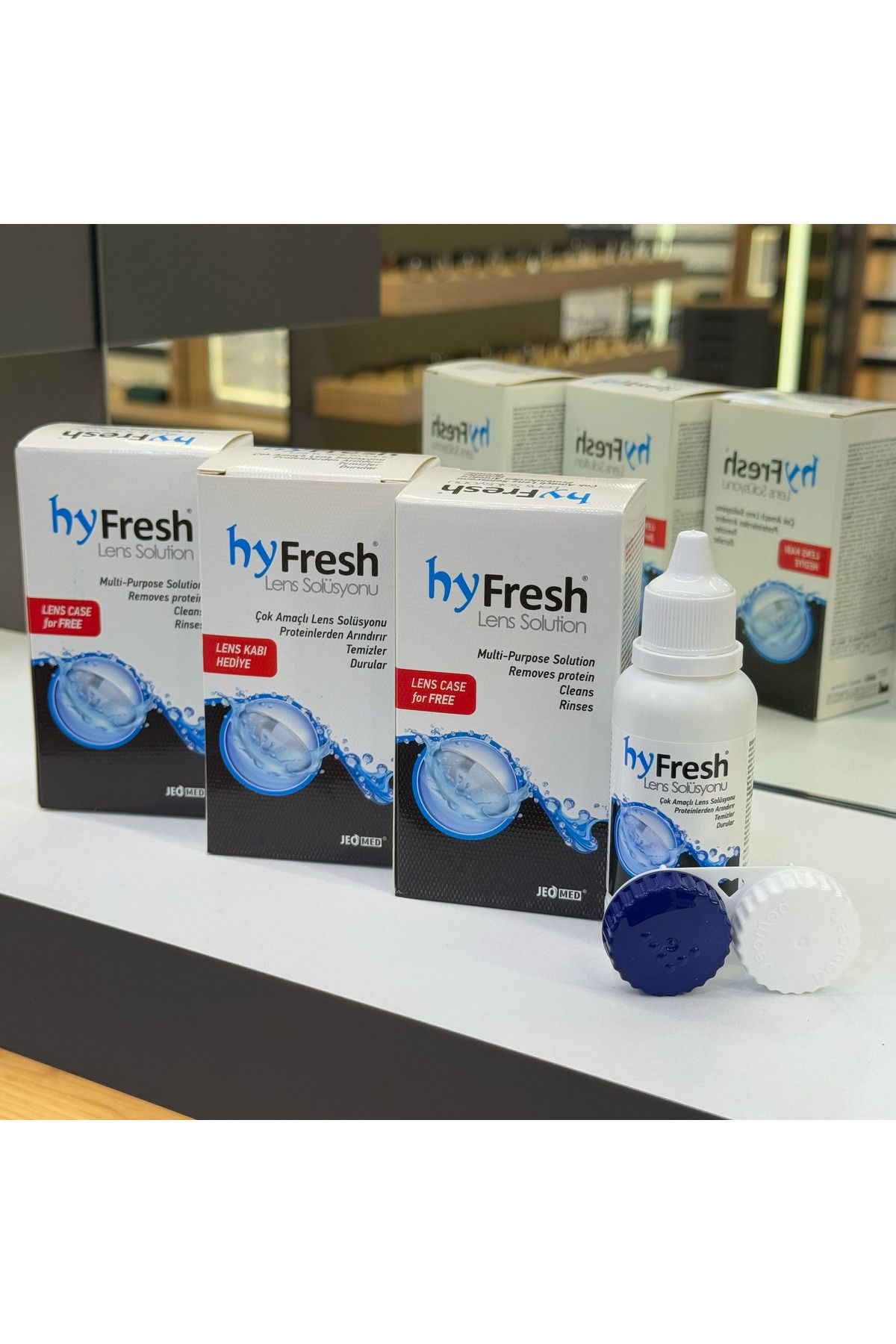 Hyfresh 3x60 ml Suni Gözyaşı Destekli Seyahat Boy Lens Solüsyonu